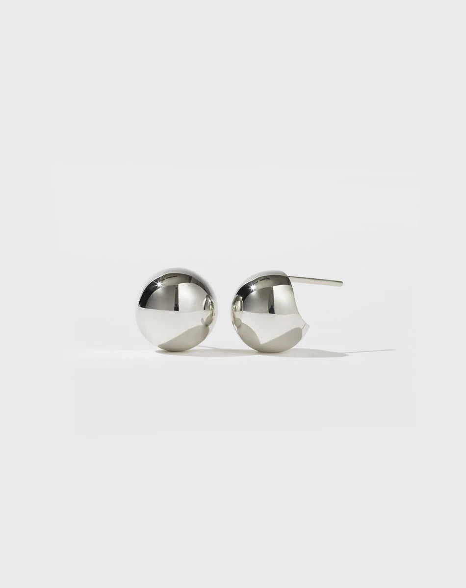 Meadowlark Small Orb Earrings - Silver
