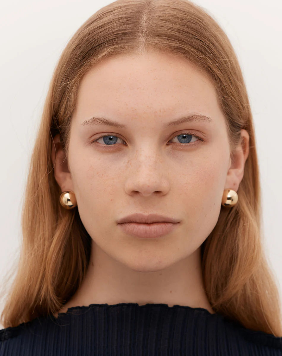 Meadowlark Medium Orb Earrings - Gold