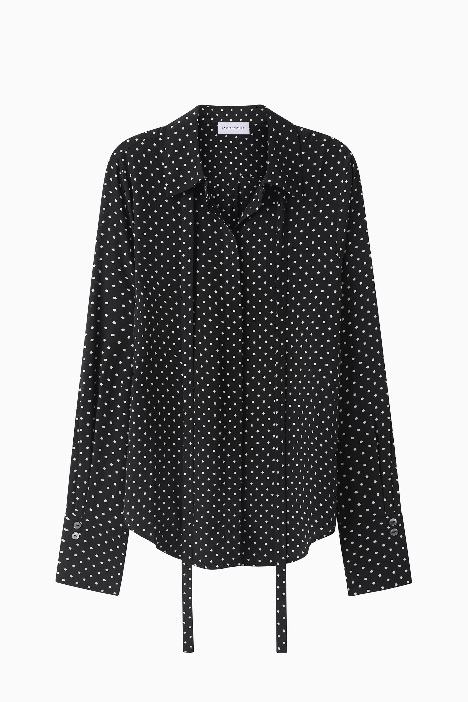 Perfect Shirt 2.0 - Polka Dot Black Silk