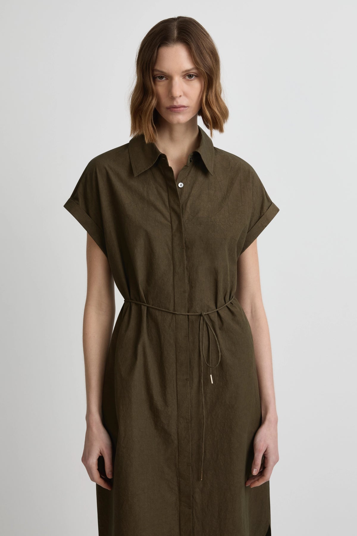 Heatwave Shirtdress - Olivo Cotton