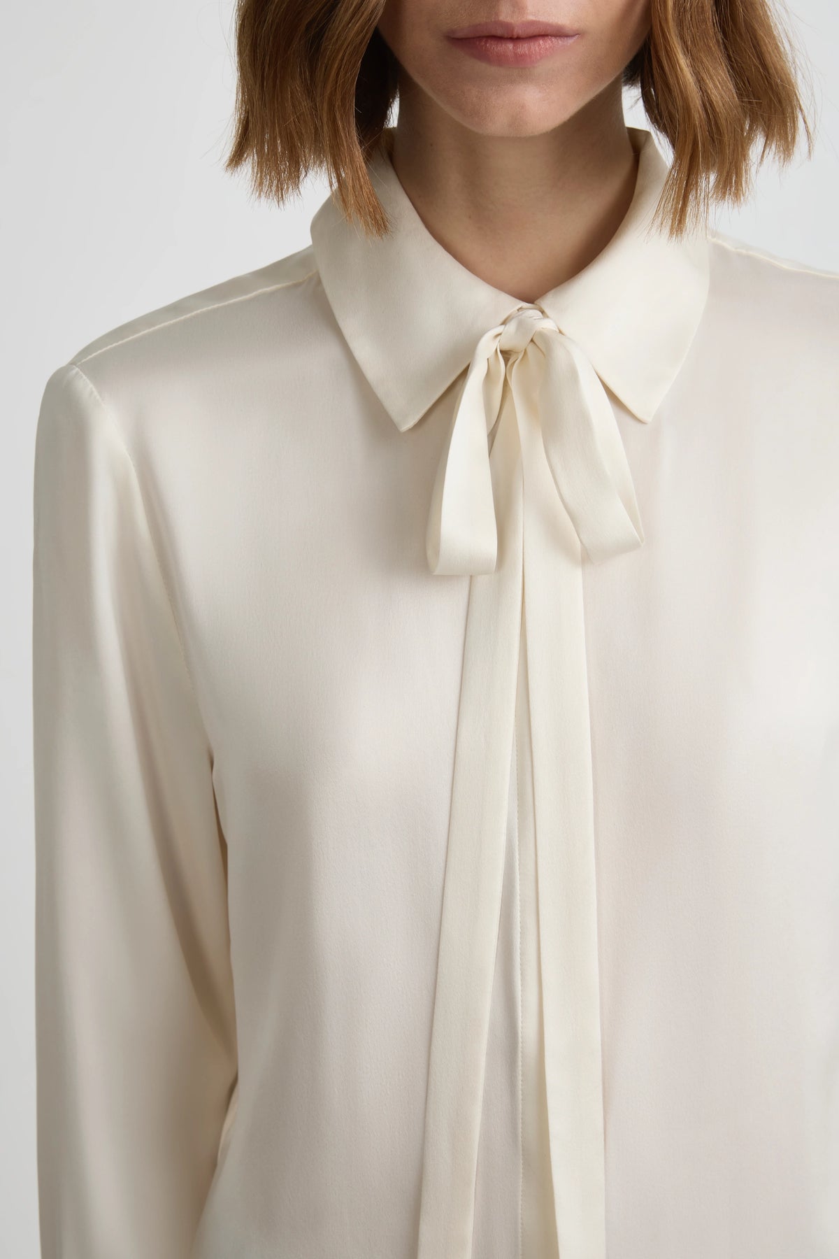 Perfect Shirt 2.0 - Whisper White Silk Satin