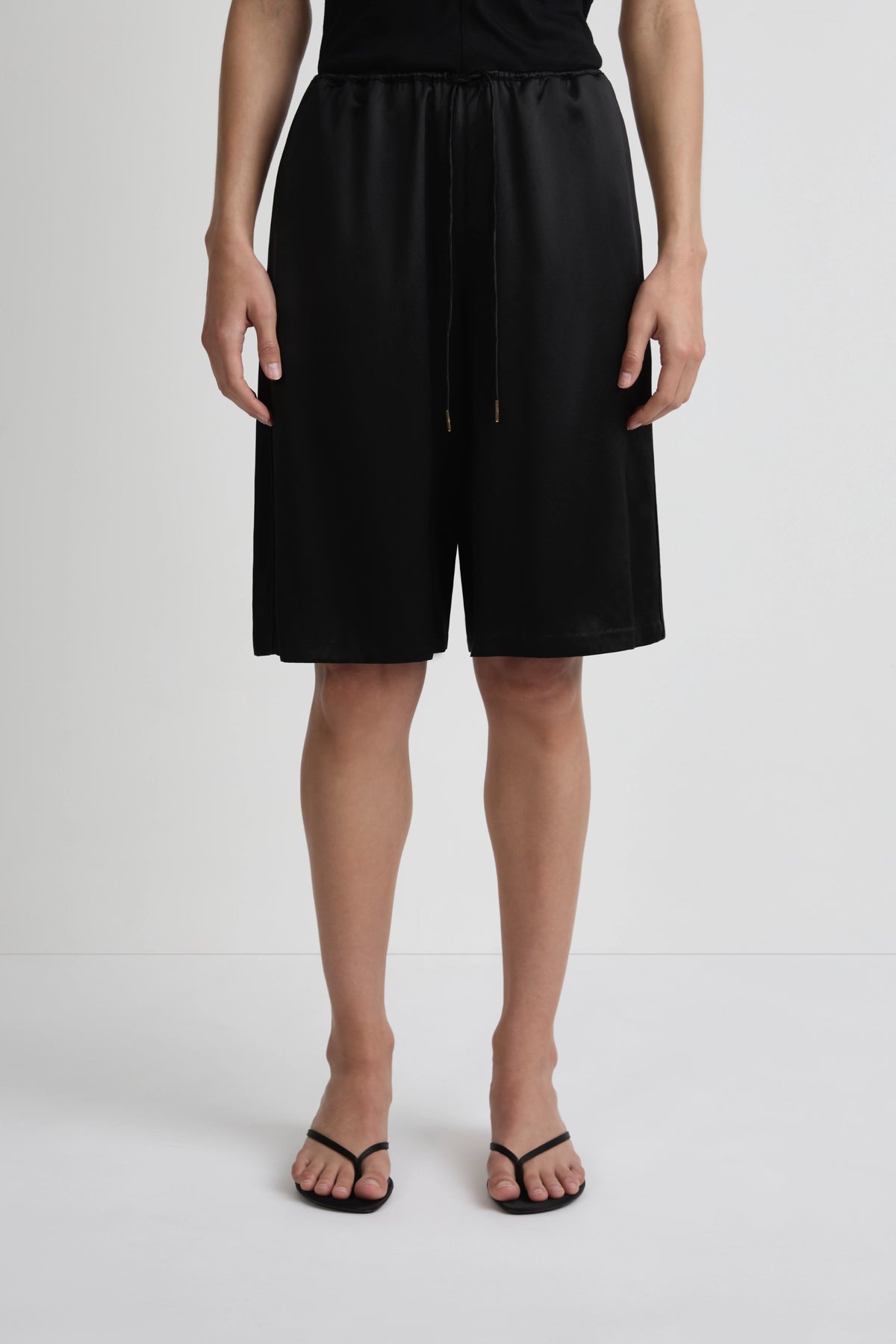 Resort Culotte - Black Luxe Silk