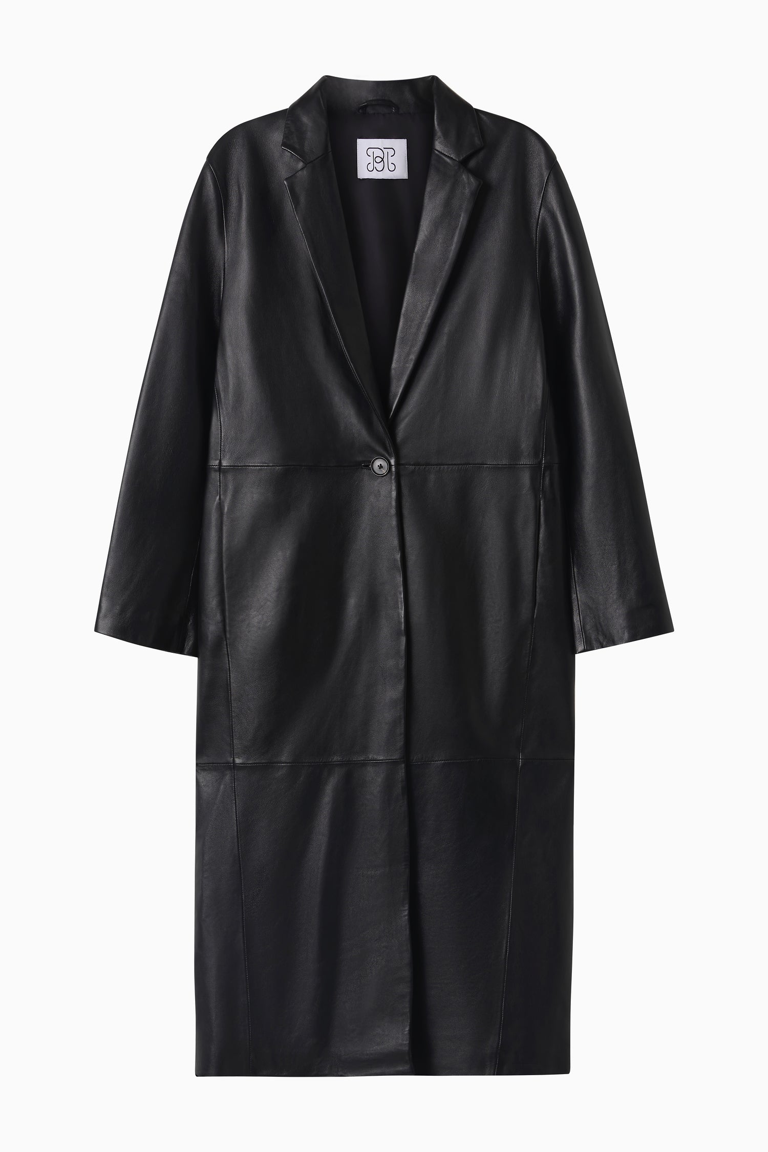 Leather Hero Coat - Black