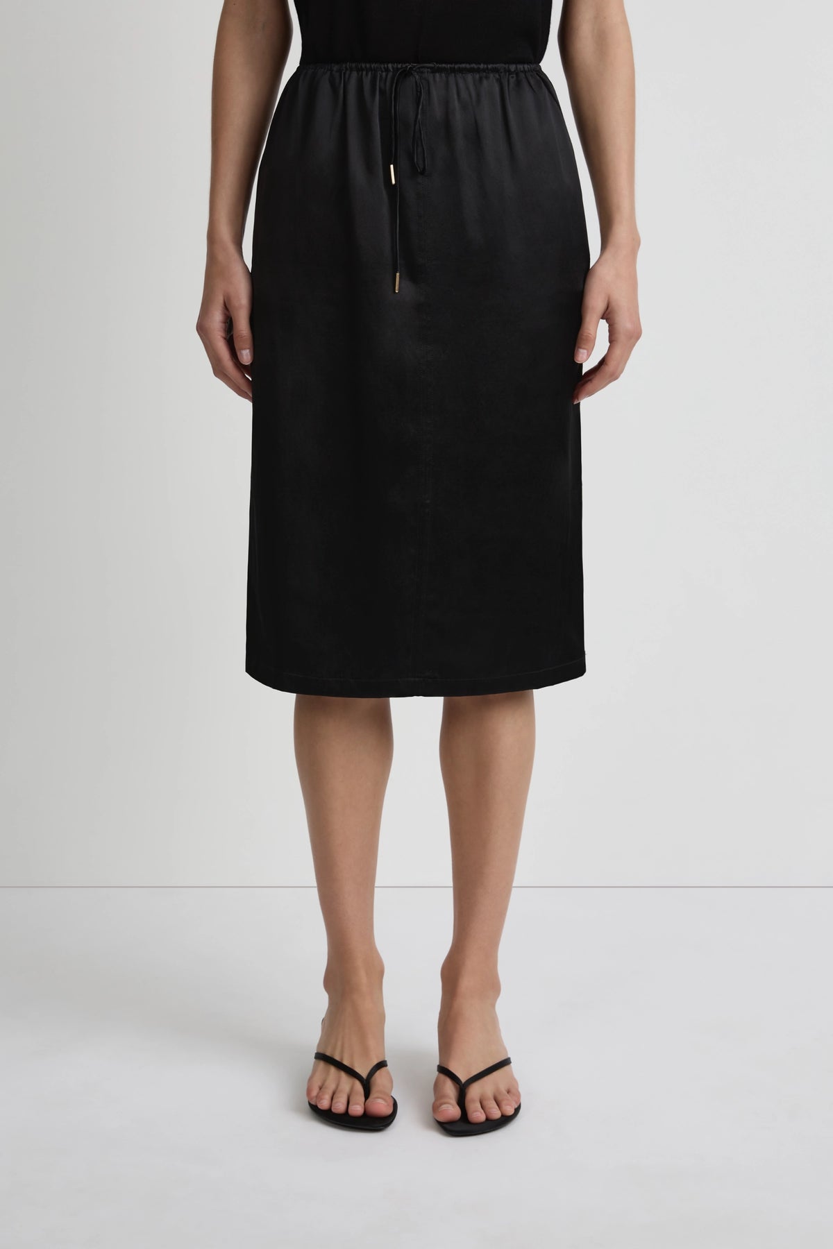 Origin Skirt - Black Luxe Silk