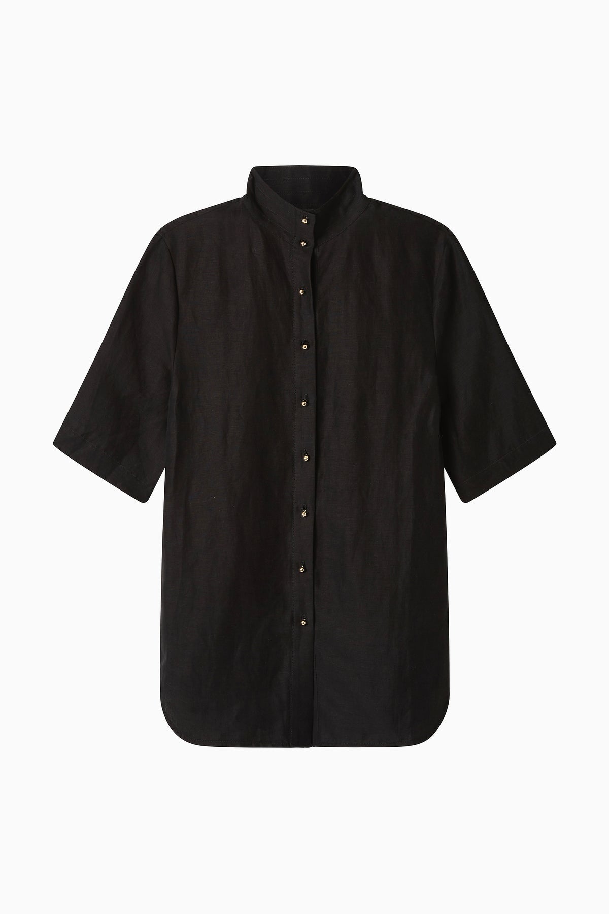 Edition Shirt - Black Silk Linen