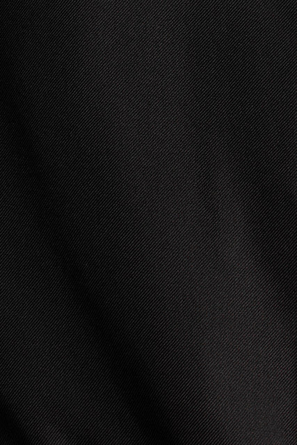 Wrap Shirt - Black Silk Twill