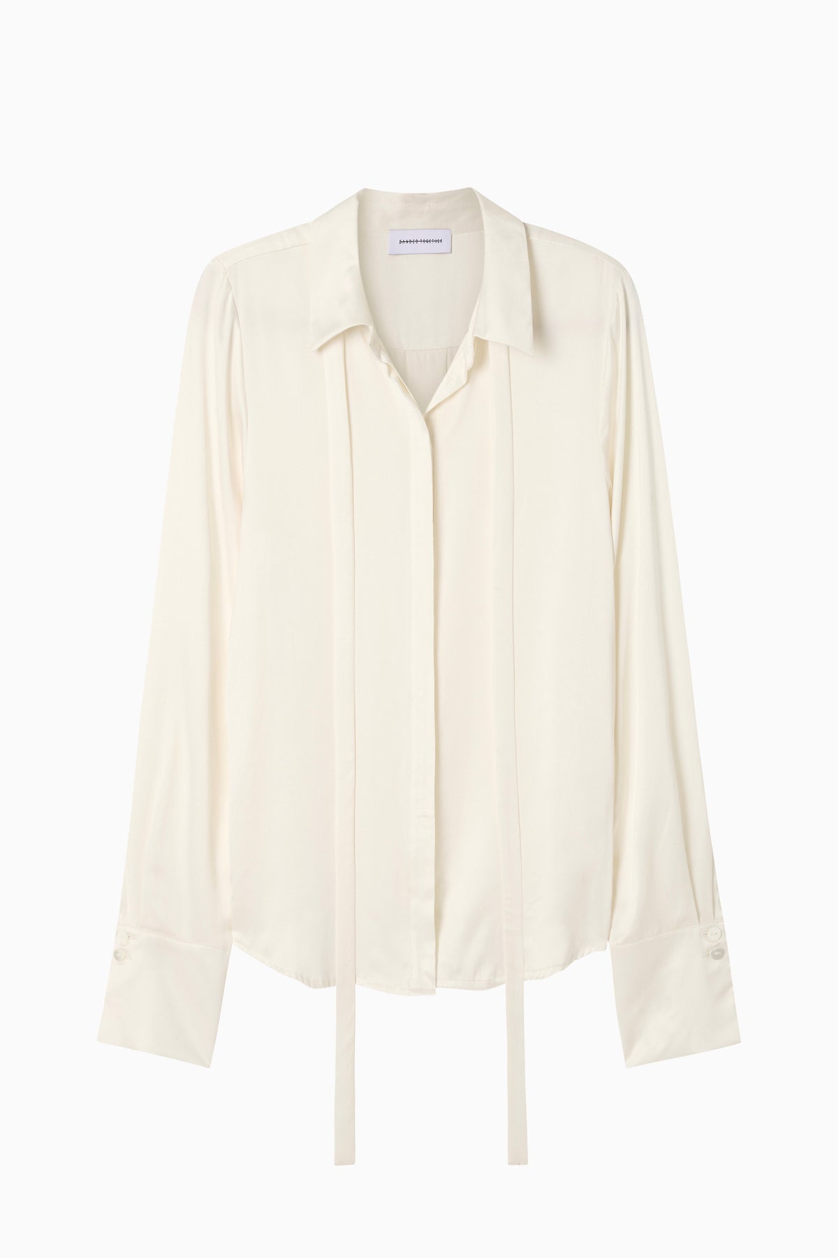 Perfect Shirt 2.0 - Whisper White Silk Satin
