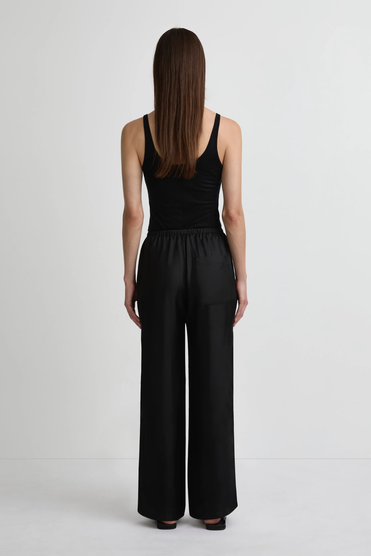 Resort Pant - Black Silk Twill