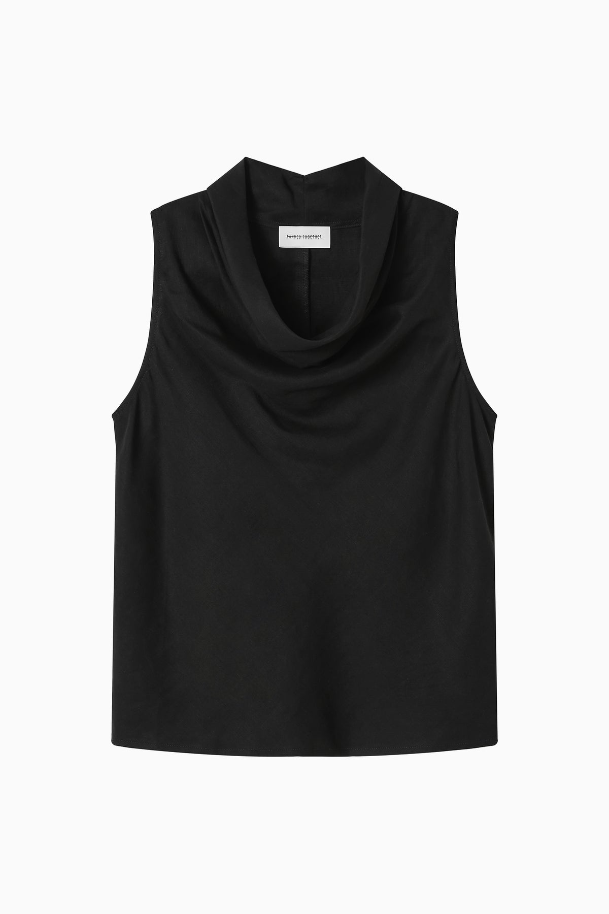 Studio Top - Black Silk Linen