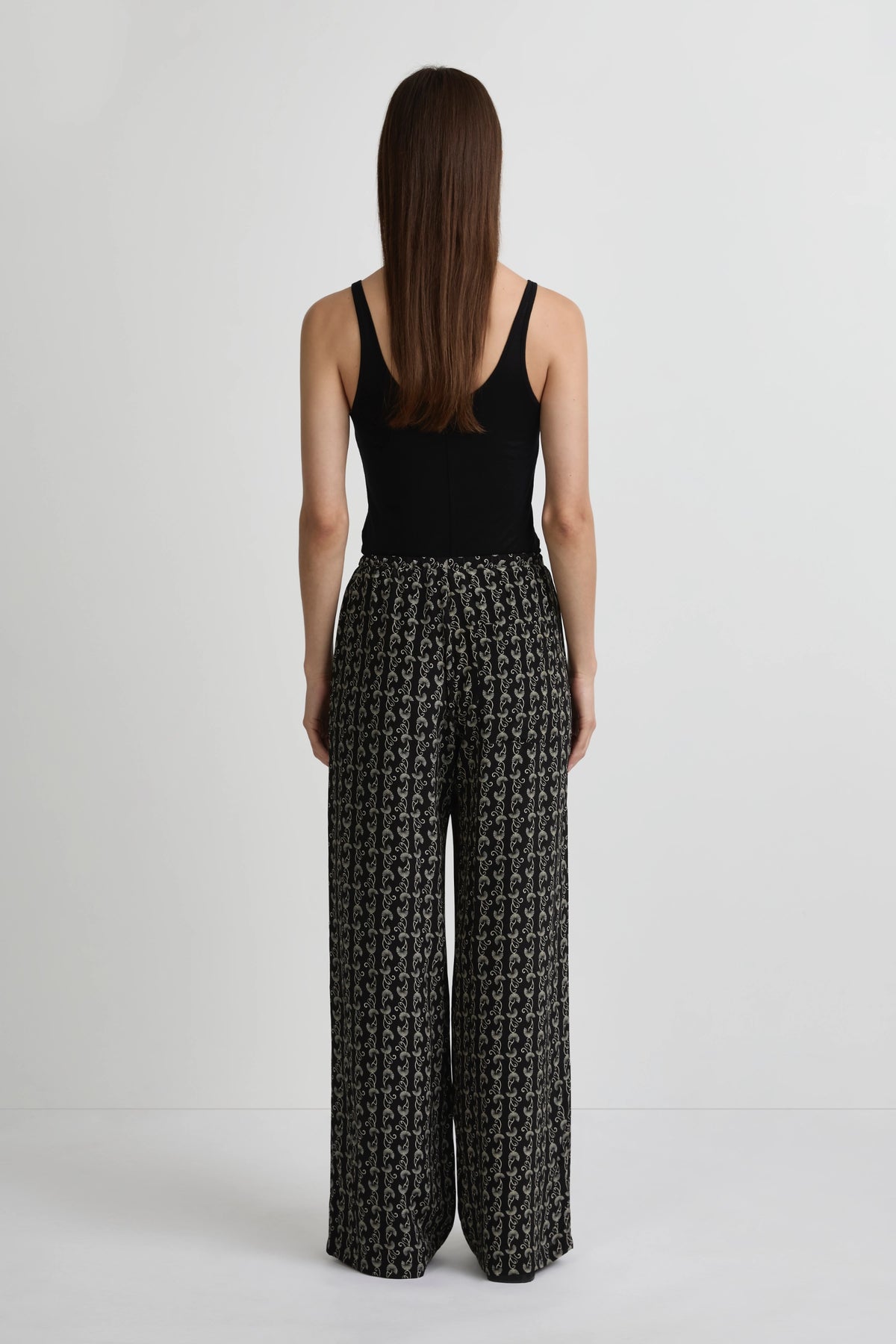 Resort Pant - Palma Print Silk