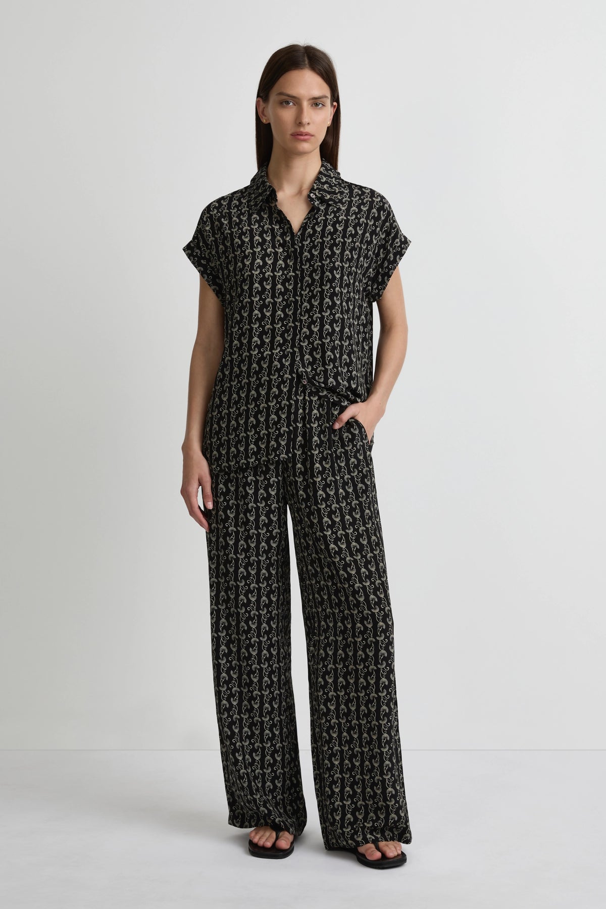 Heatwave Shirt - Palma Print Silk