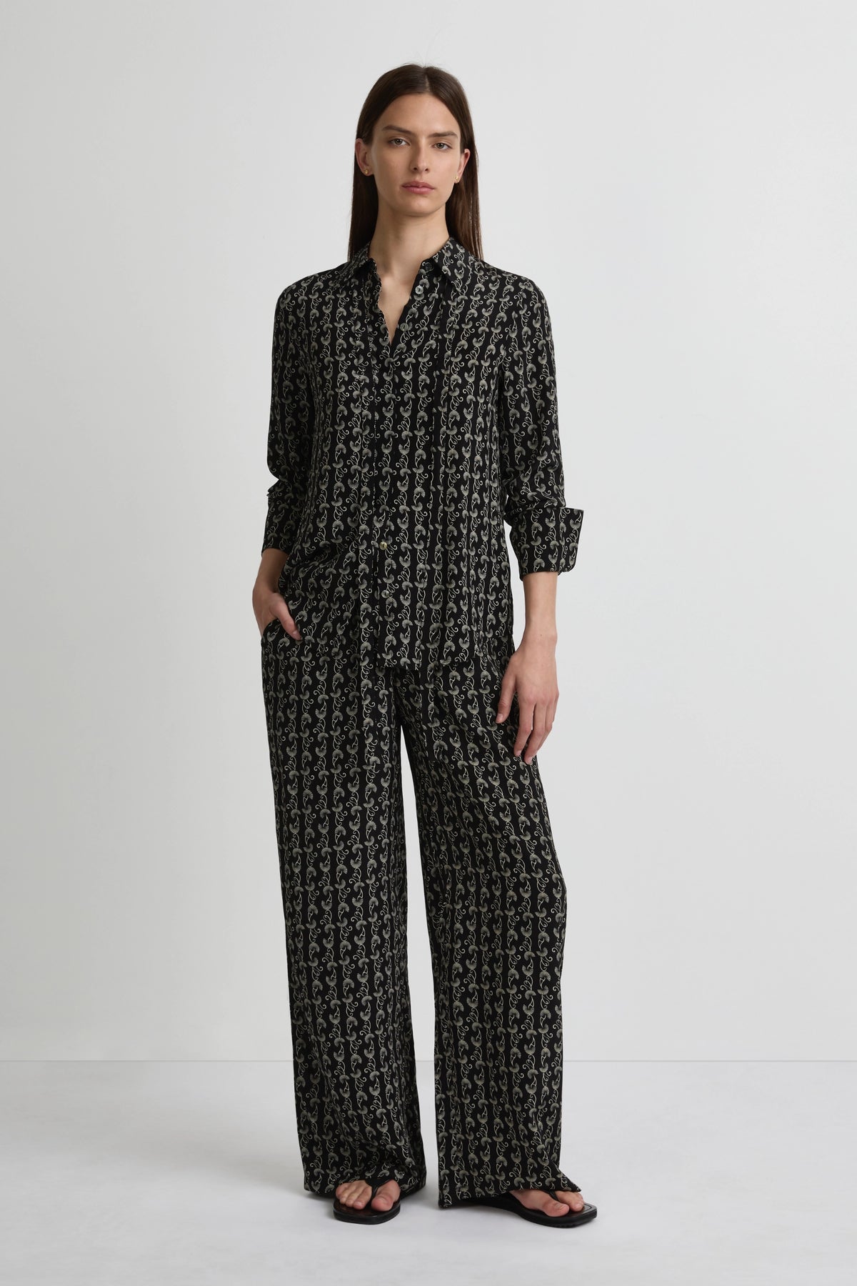 Perfect Shirt 2.0 - Palma Print Silk