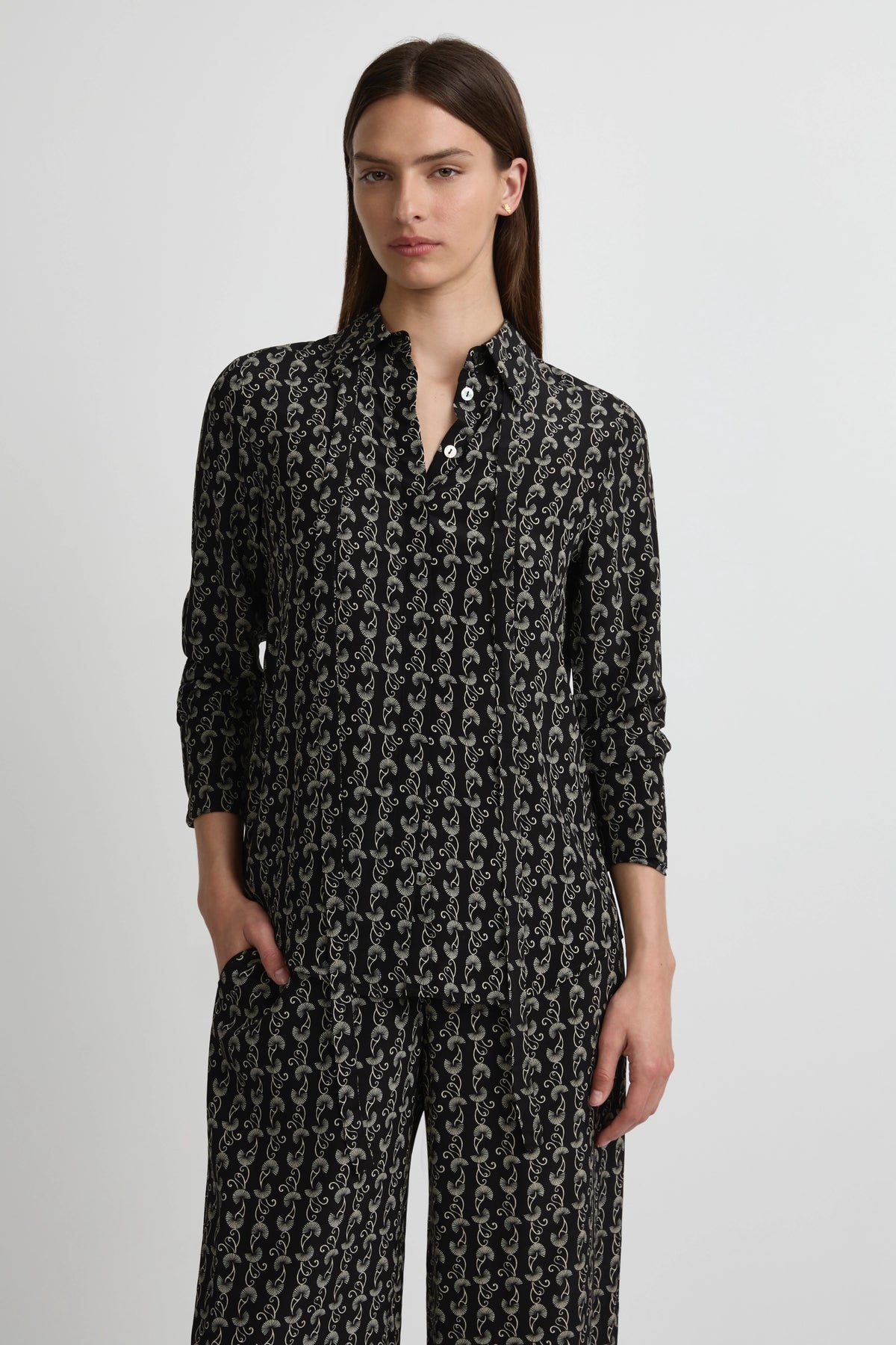 Perfect Shirt 2.0 - Palma Print Silk
