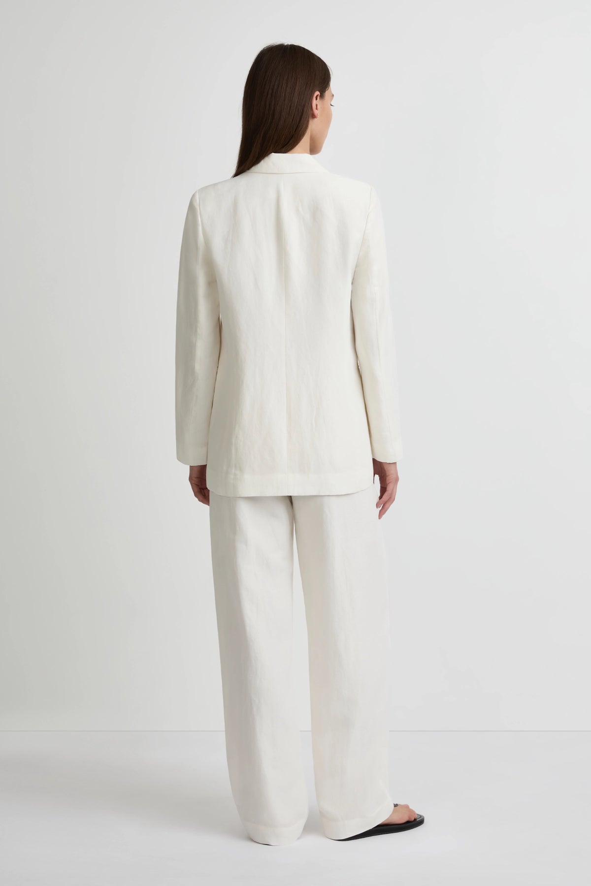 Easy Blazer - Salt Silk Linen