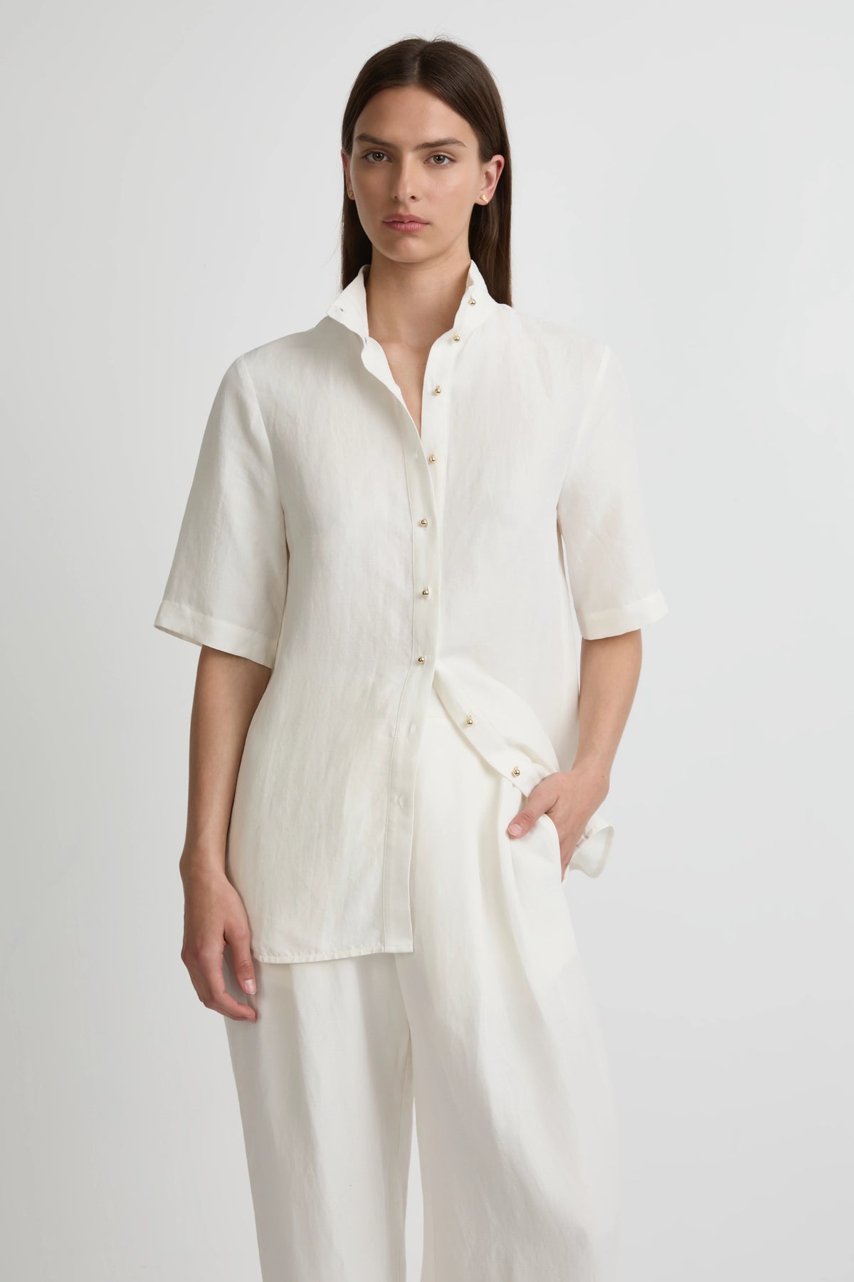 Edition Shirt - Salt Silk Linen