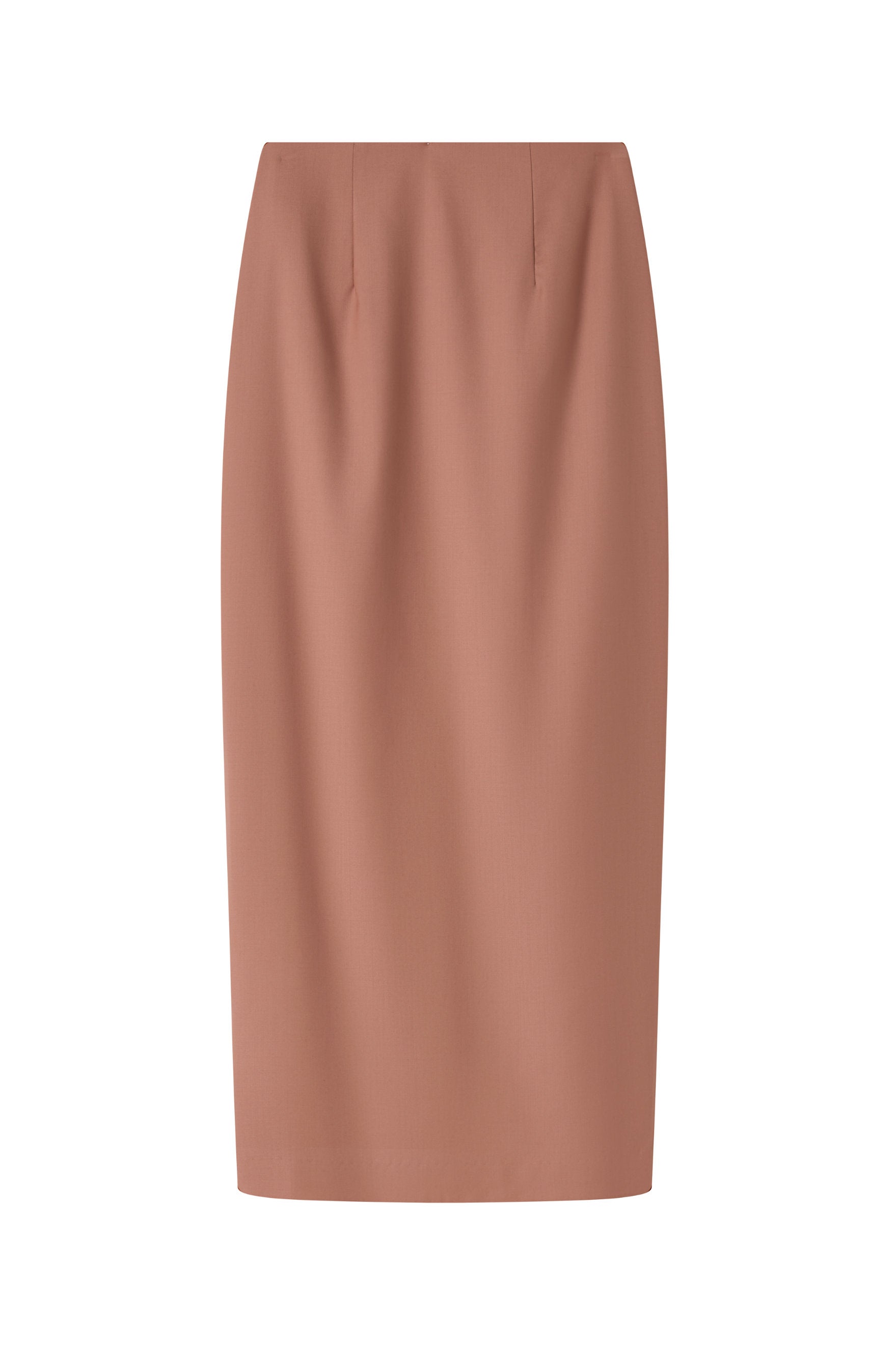 Column Skirt - Faded Rose Wool