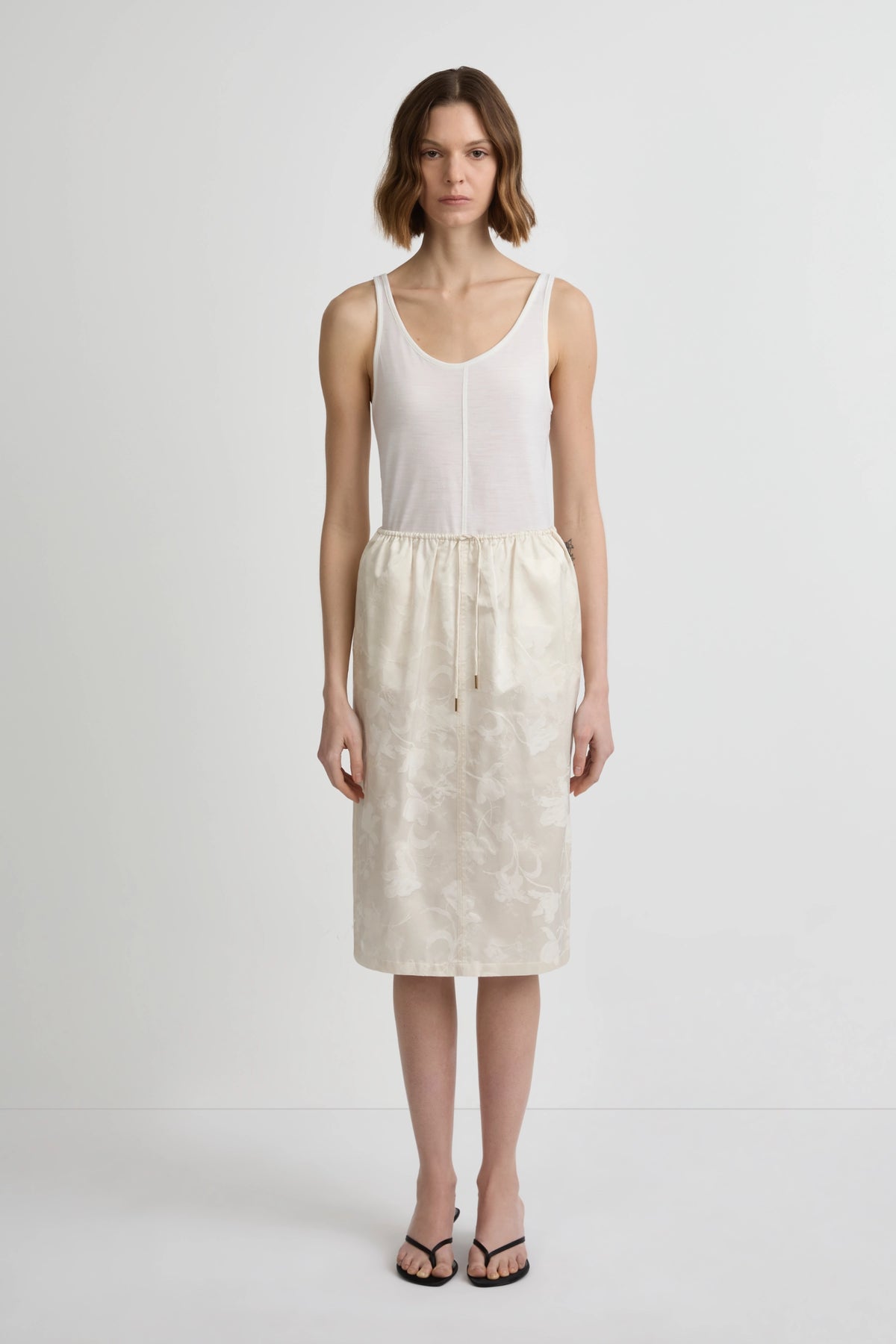 Origin Skirt - Heirloom Silk Cotton Jacquard