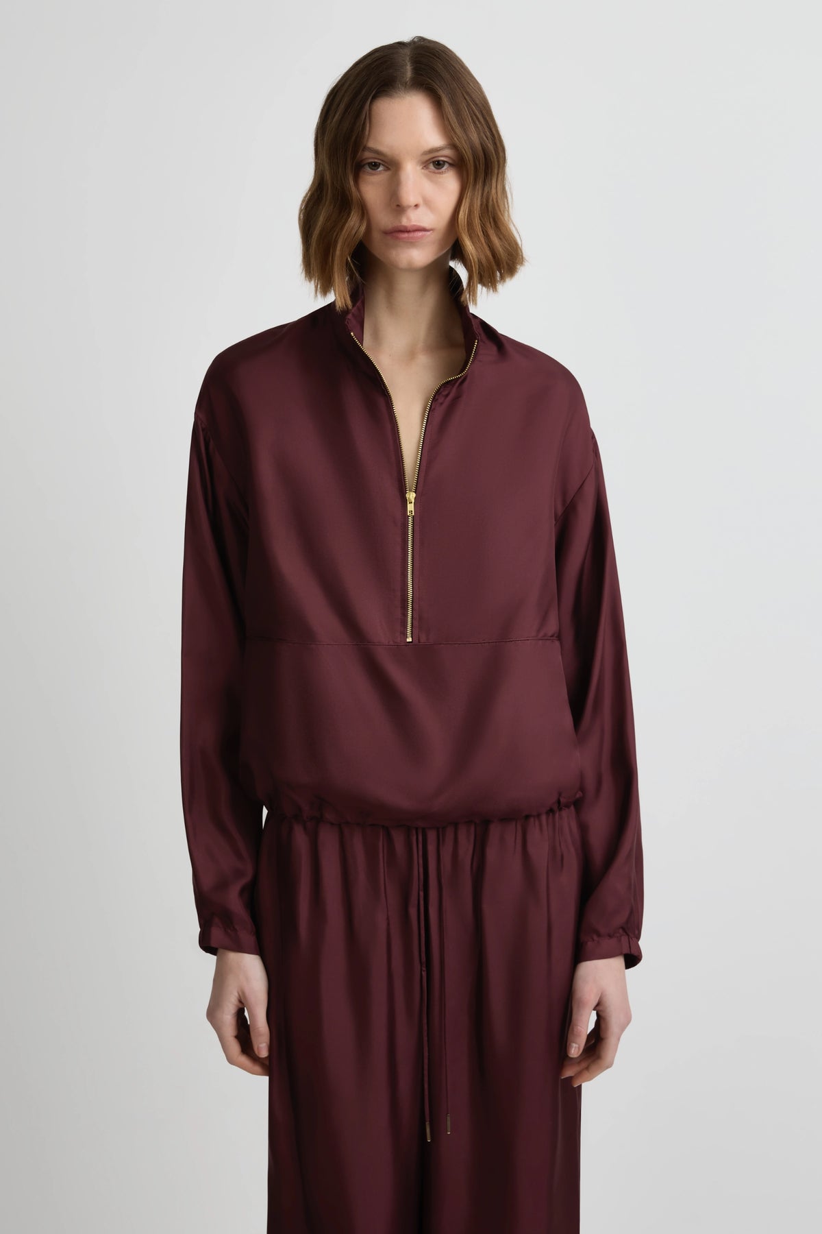 Zipped Blouse - Bodega Silk Twill