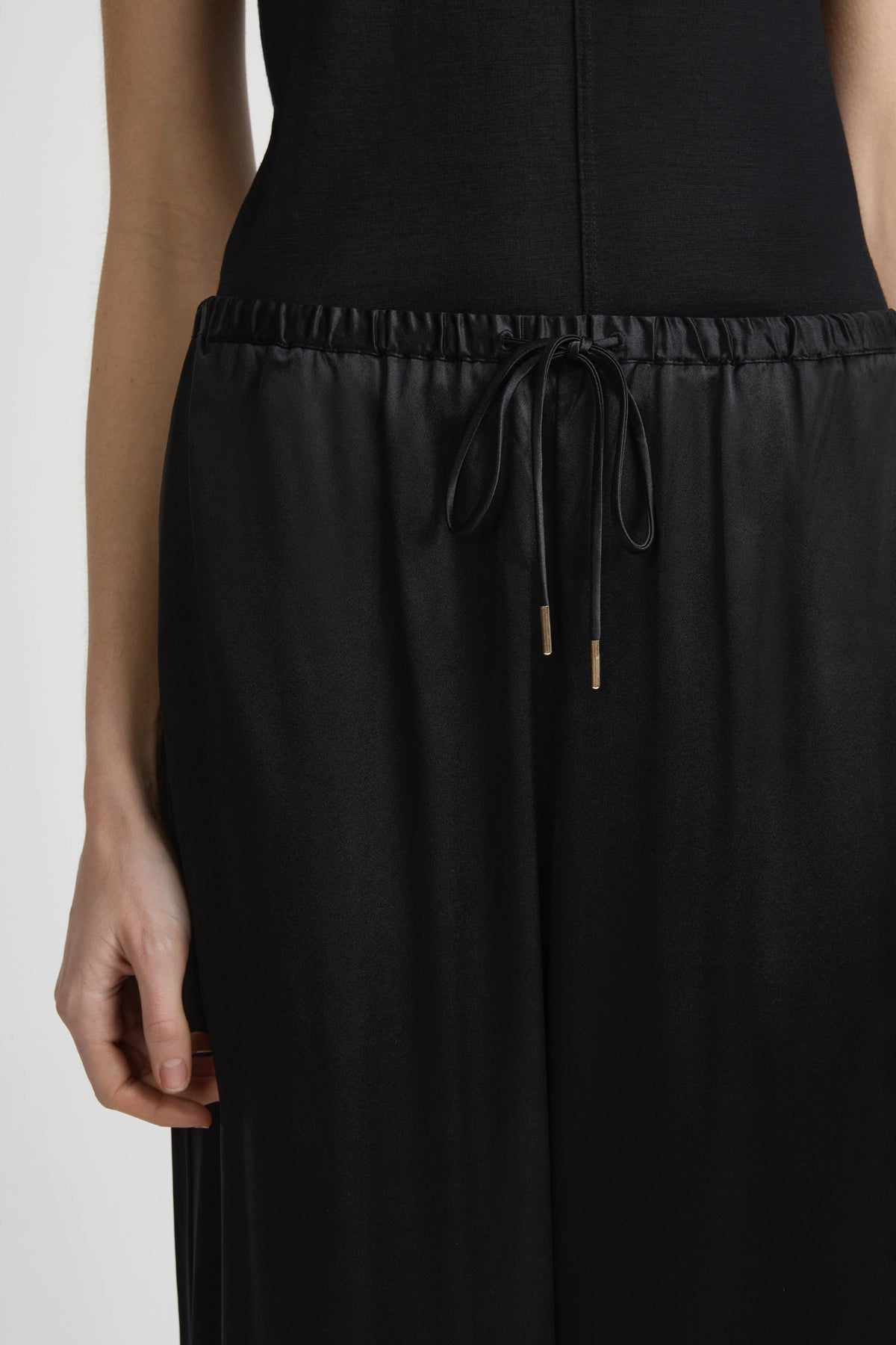 Resort Pant - Black Luxe Silk