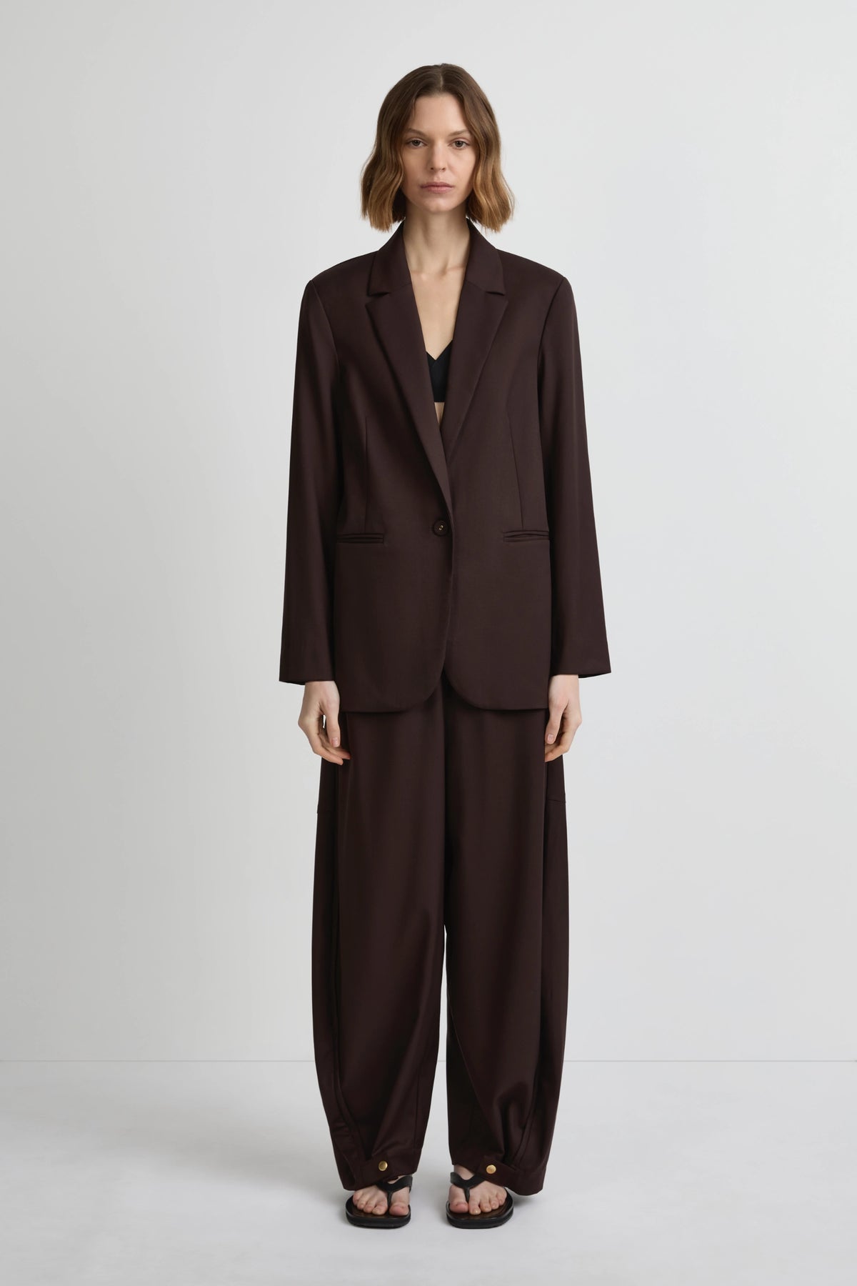 Easy Blazer - Cafe Solo Wool