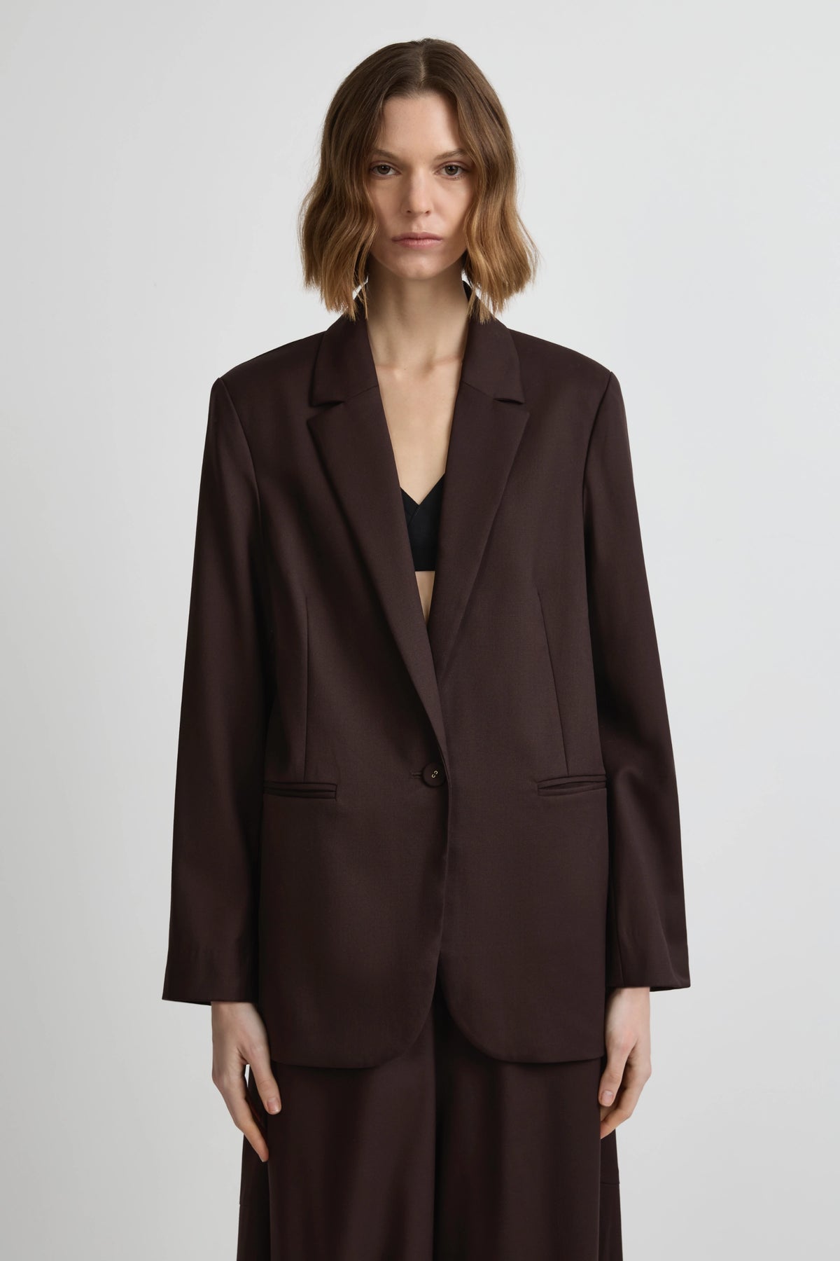 Easy Blazer - Cafe Solo Wool