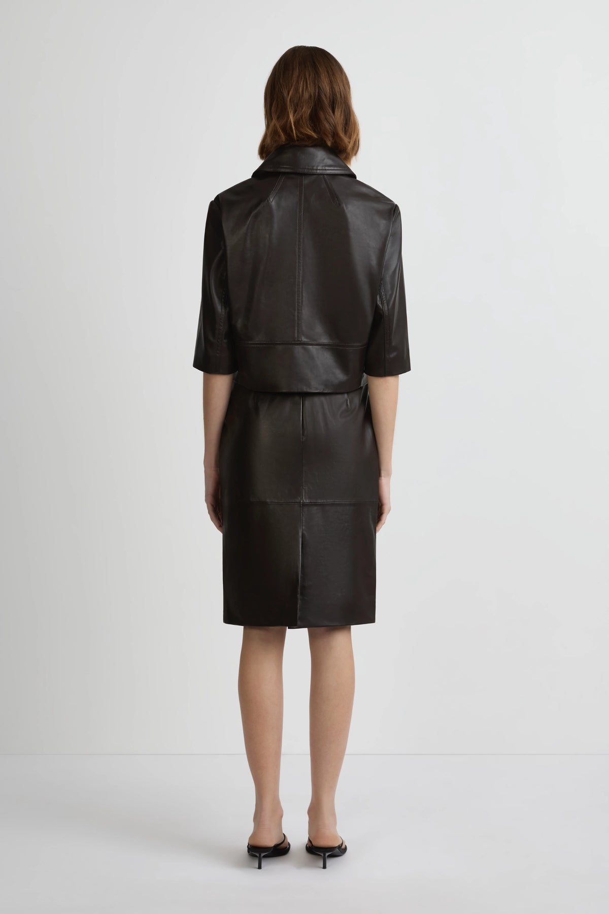 Leather Studio Jacket - Cafe Solo