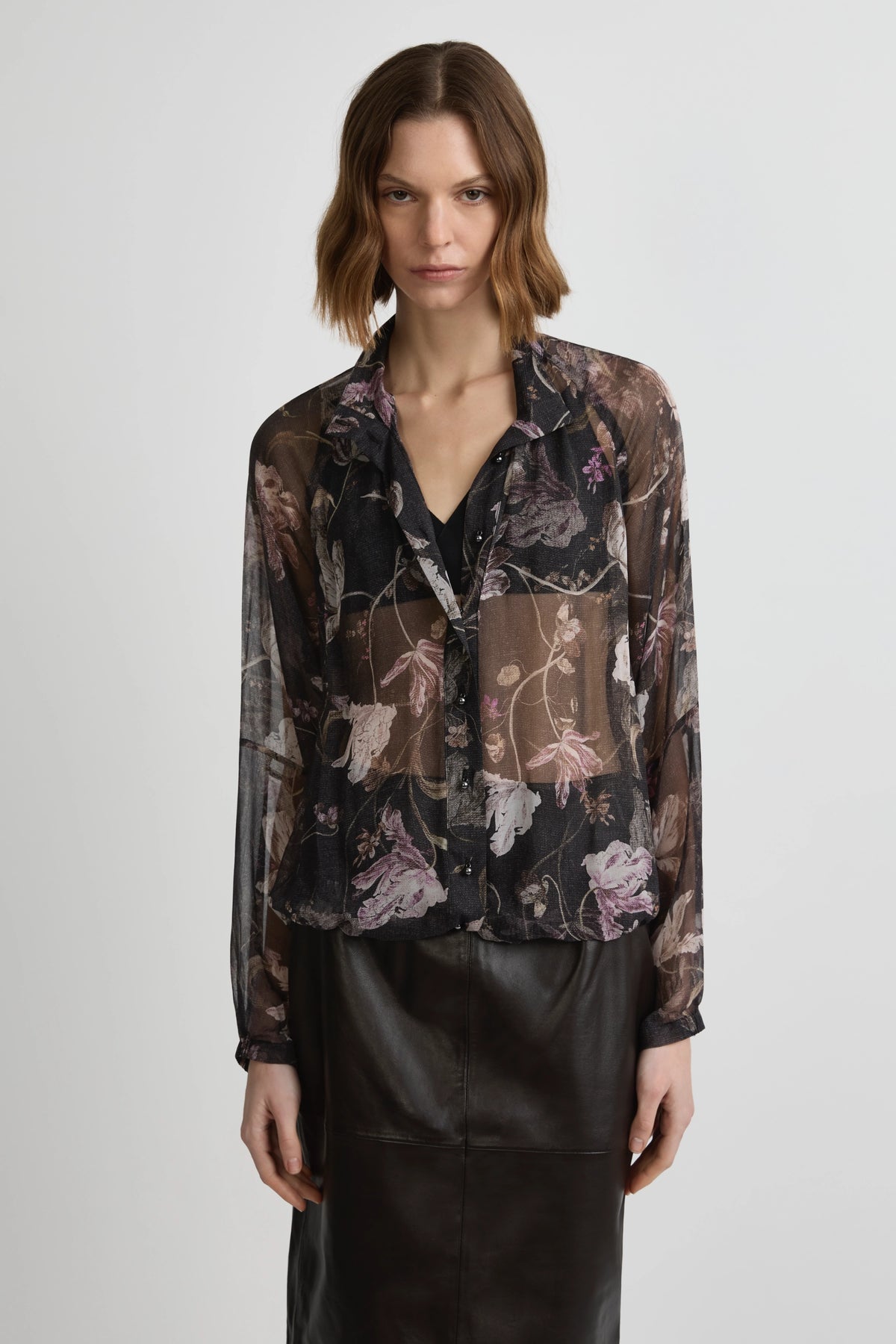 Enamoured Blouse - Flores Georgette