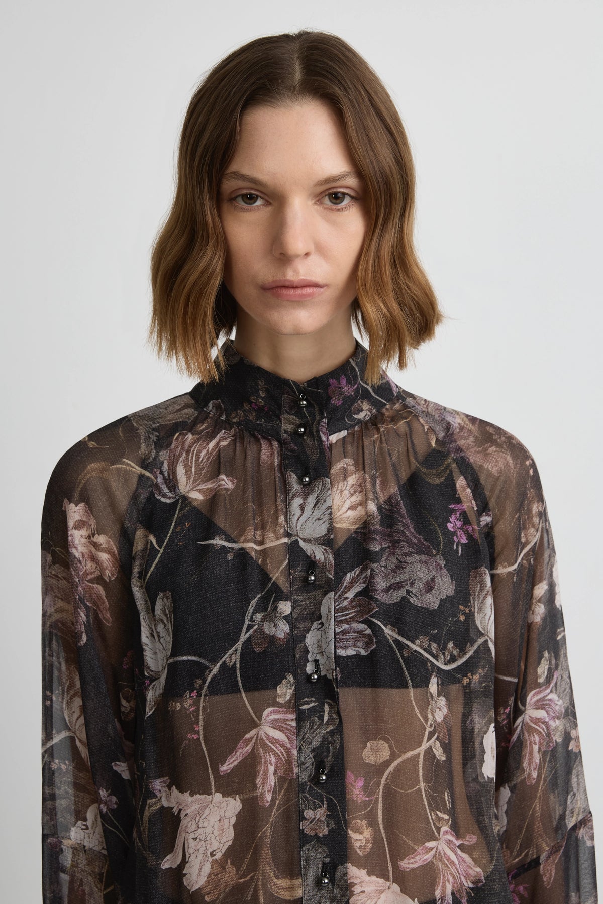 Enamoured Blouse - Flores Georgette