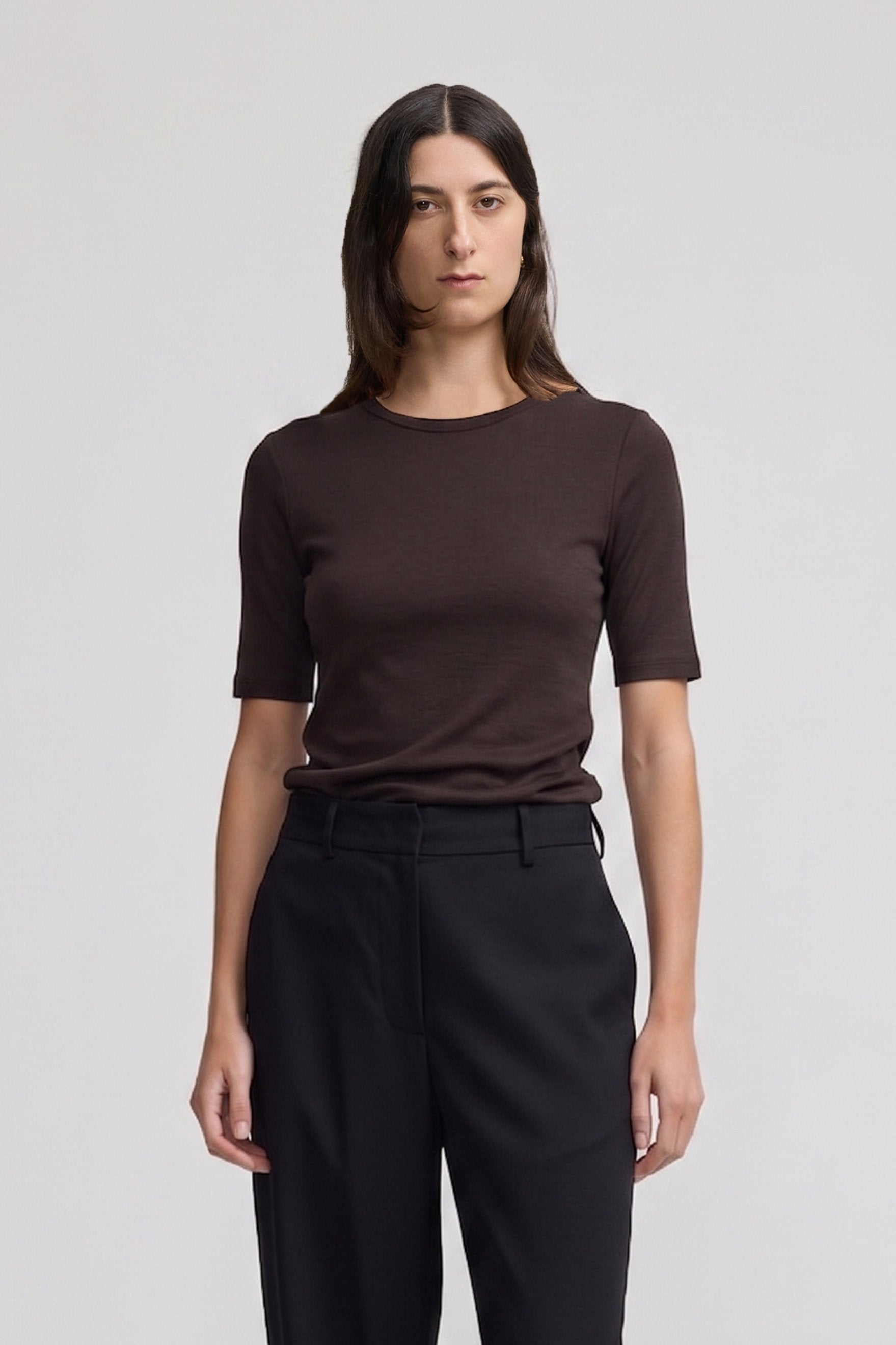 Merino Tee - Espresso