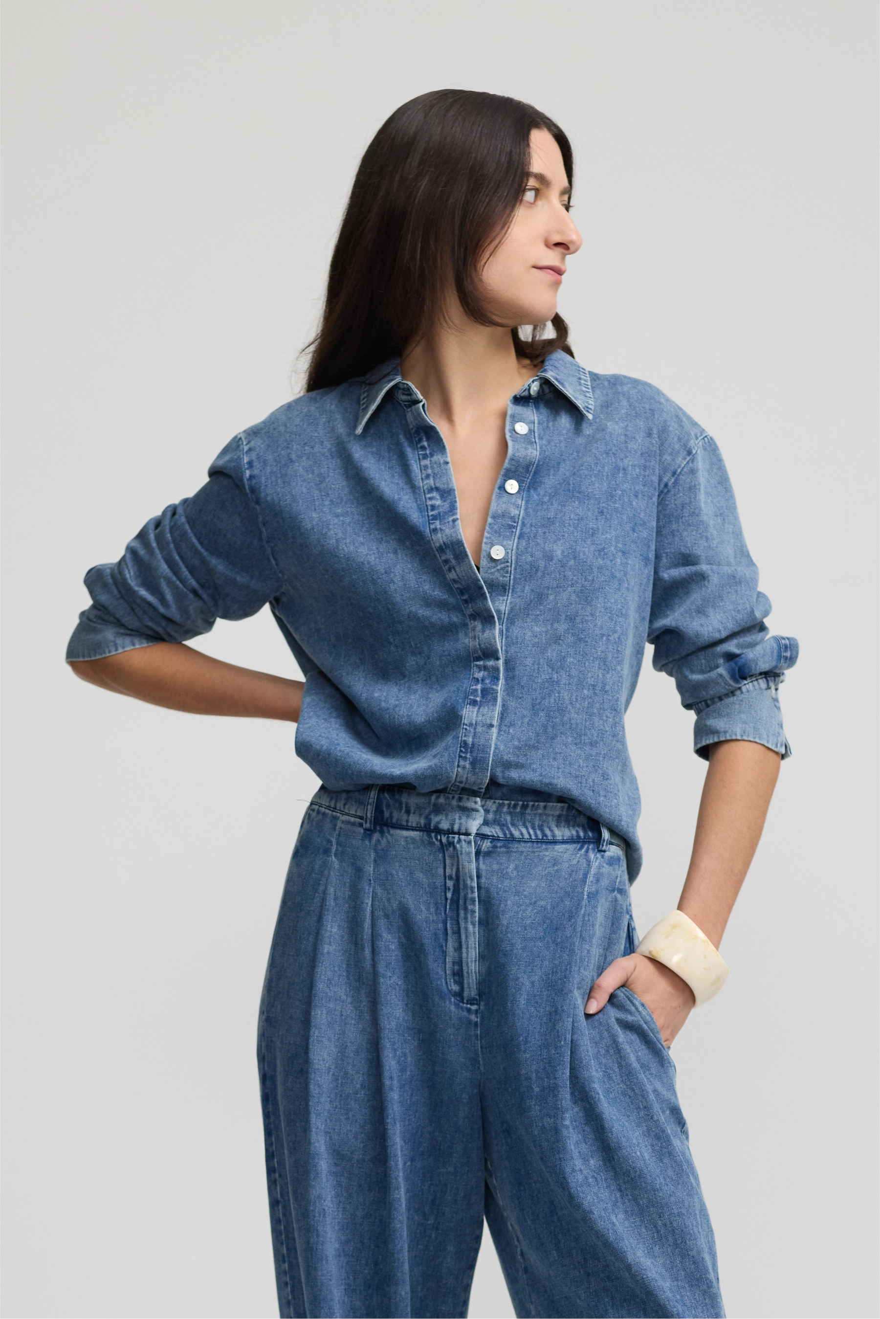 Hero Shirt - Aged Denim