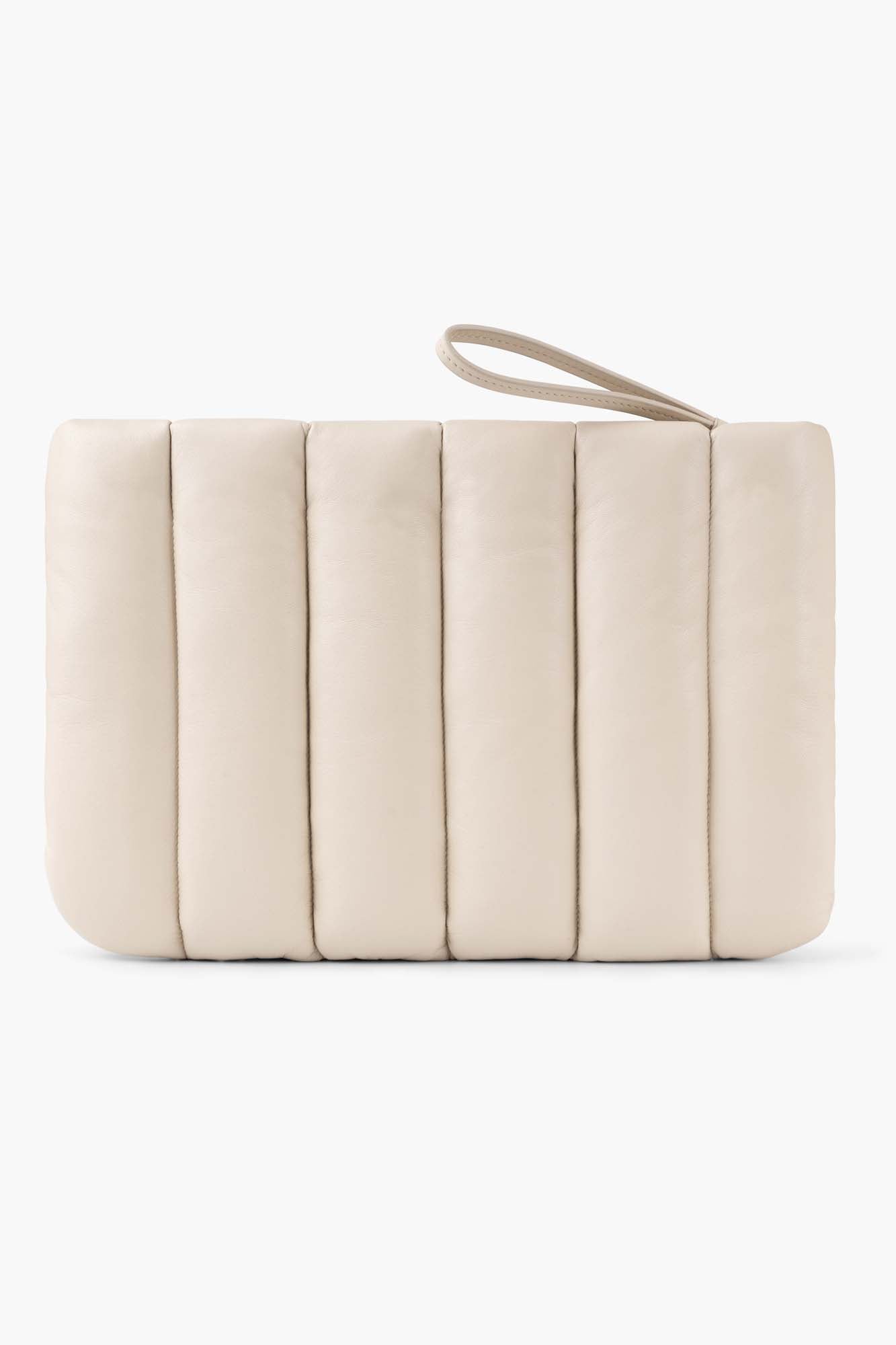 BT34 Leather Clutch - Cream