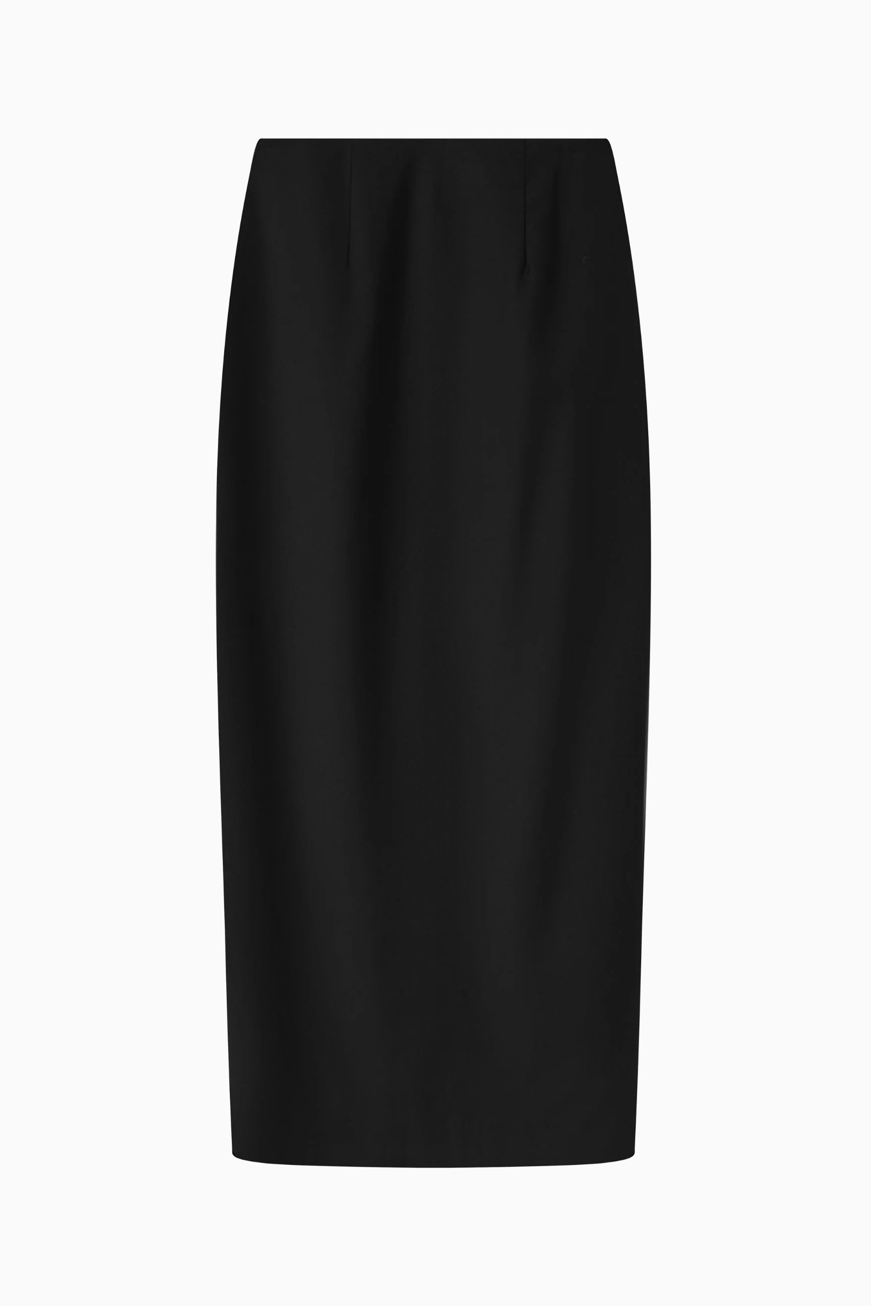 Column Skirt - Black Wool flatlay