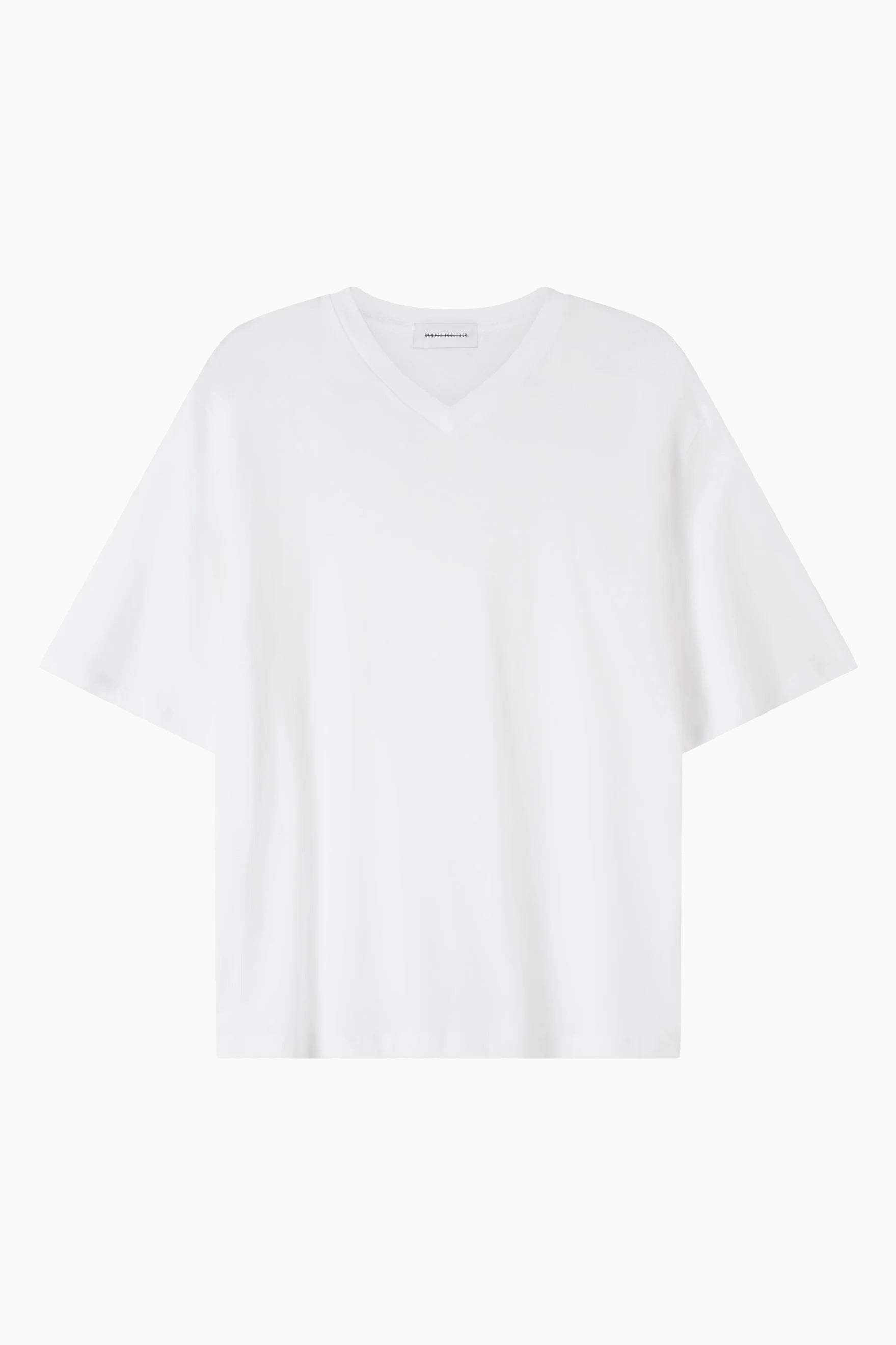 Cotton Everyday V-Neck T - White flatlay