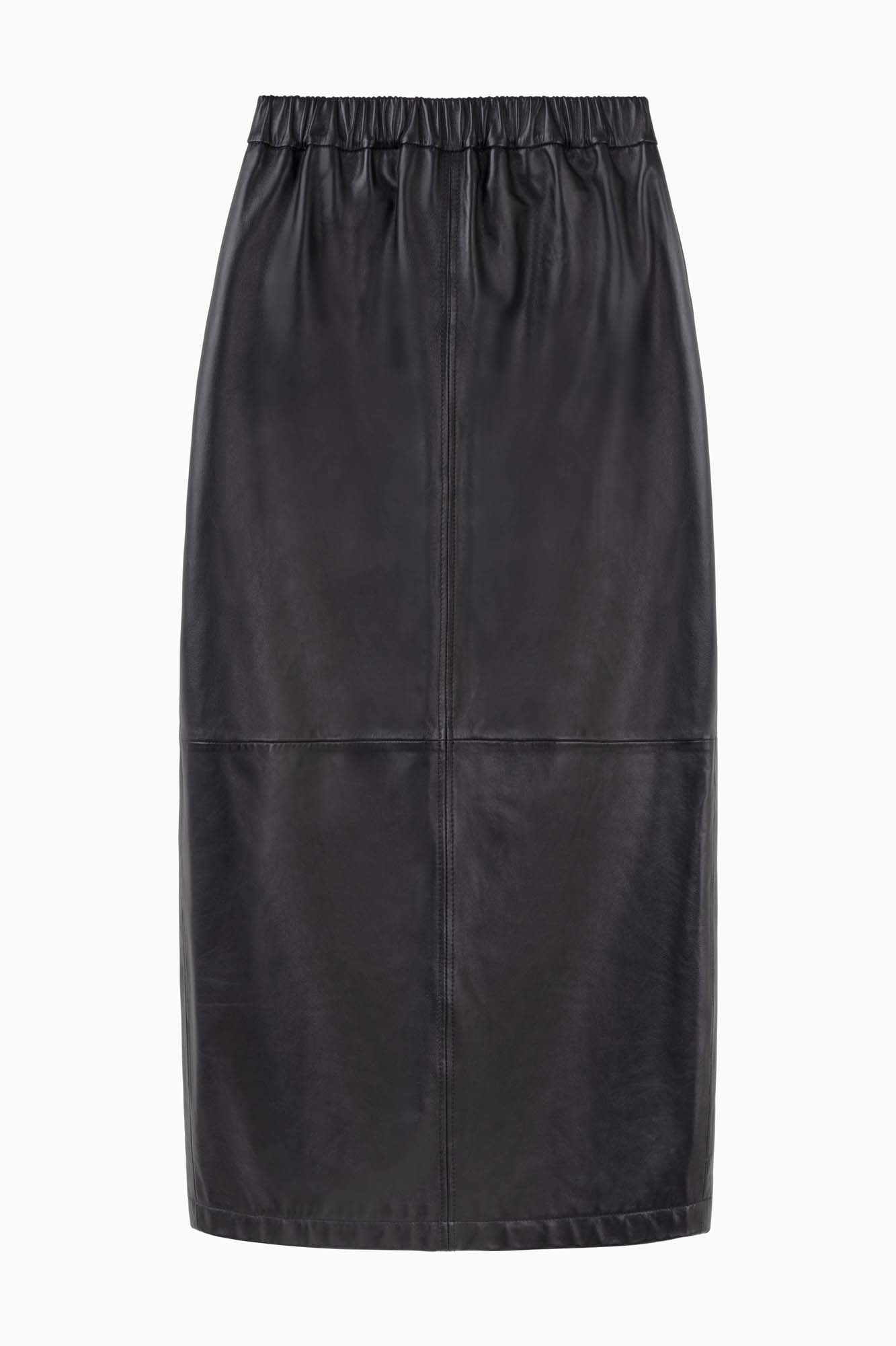 Leather Pencil Skirt - Black - Banded Together