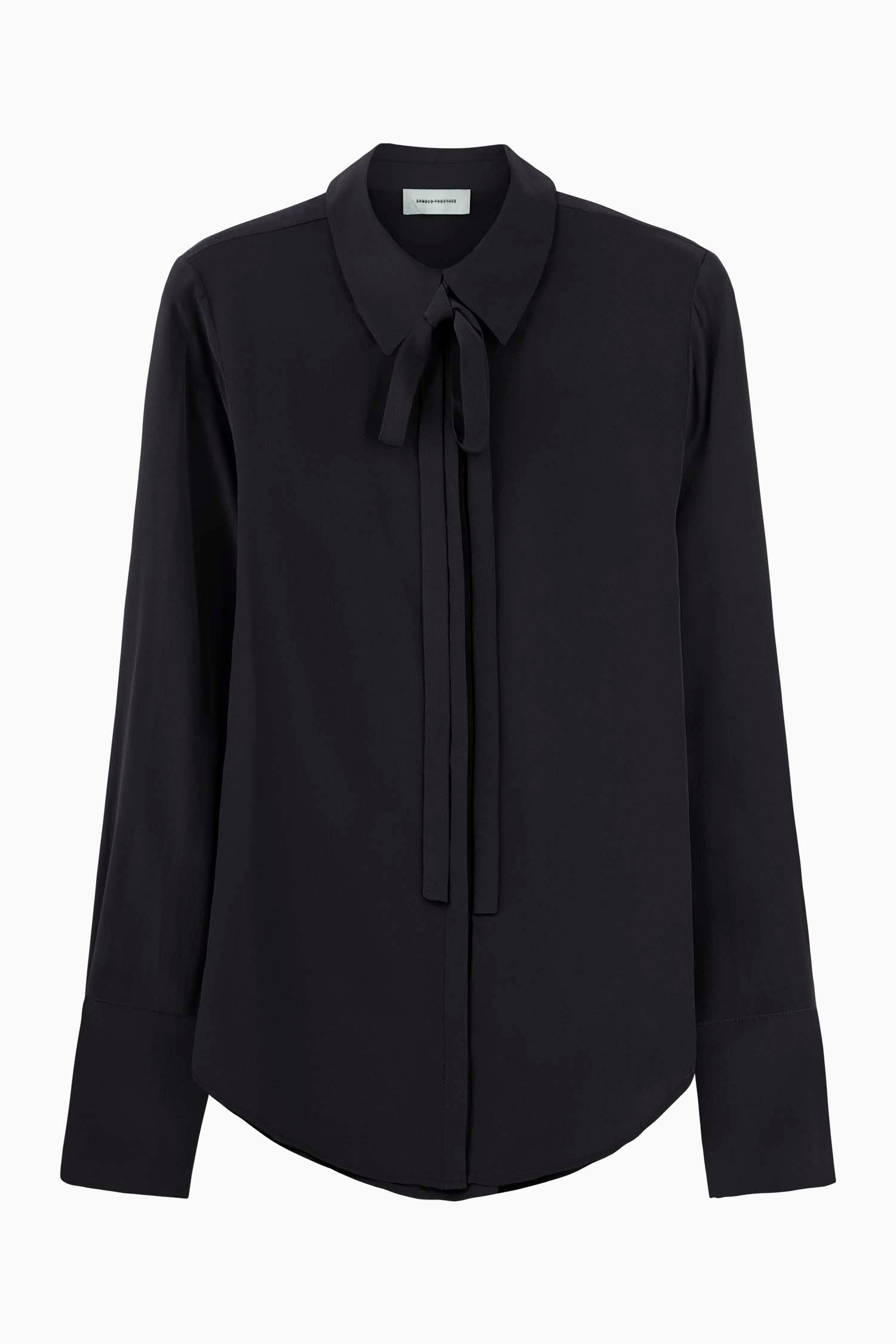 Perfect Silk Shirt 2.0 - Black - Banded Together