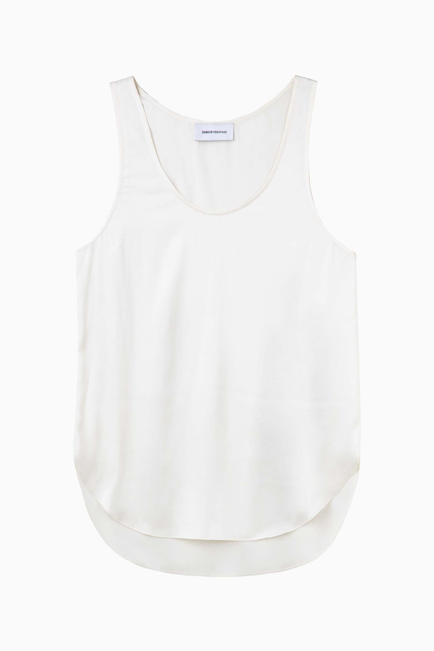 Perfect Silk Tank - Whisper White - Banded Together