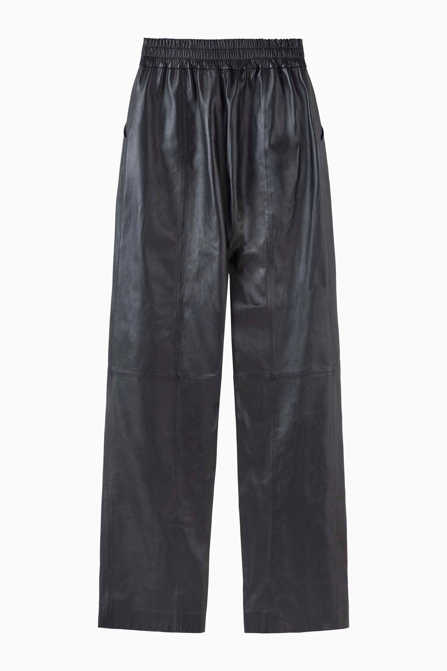 Relaxed Leather Pant - Black - Banded Together