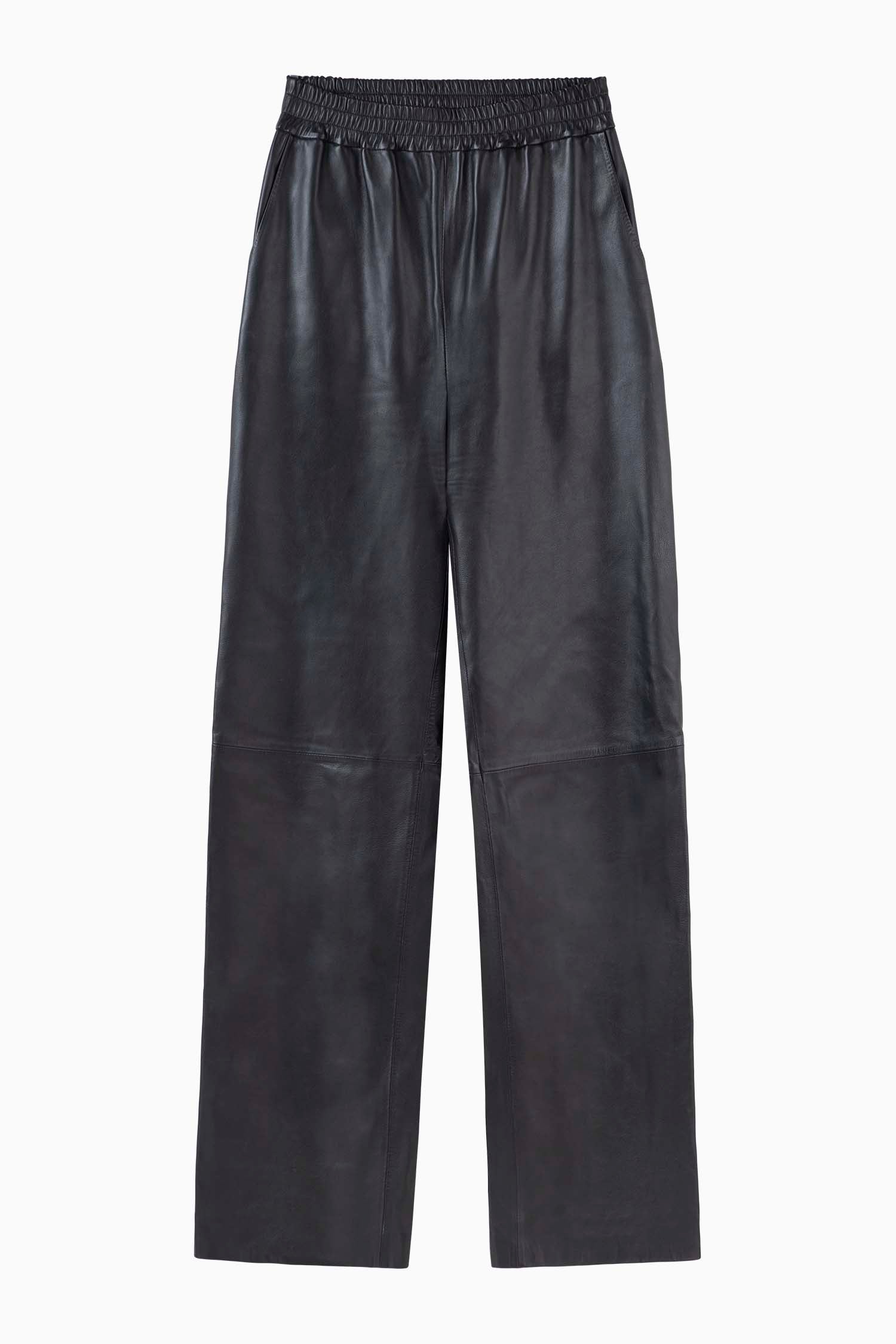 Relaxed Leather Pant - Black - Banded Together