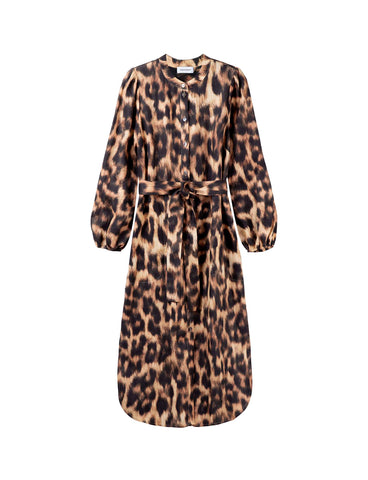 Poet's Dress - Leopard Wild Linen