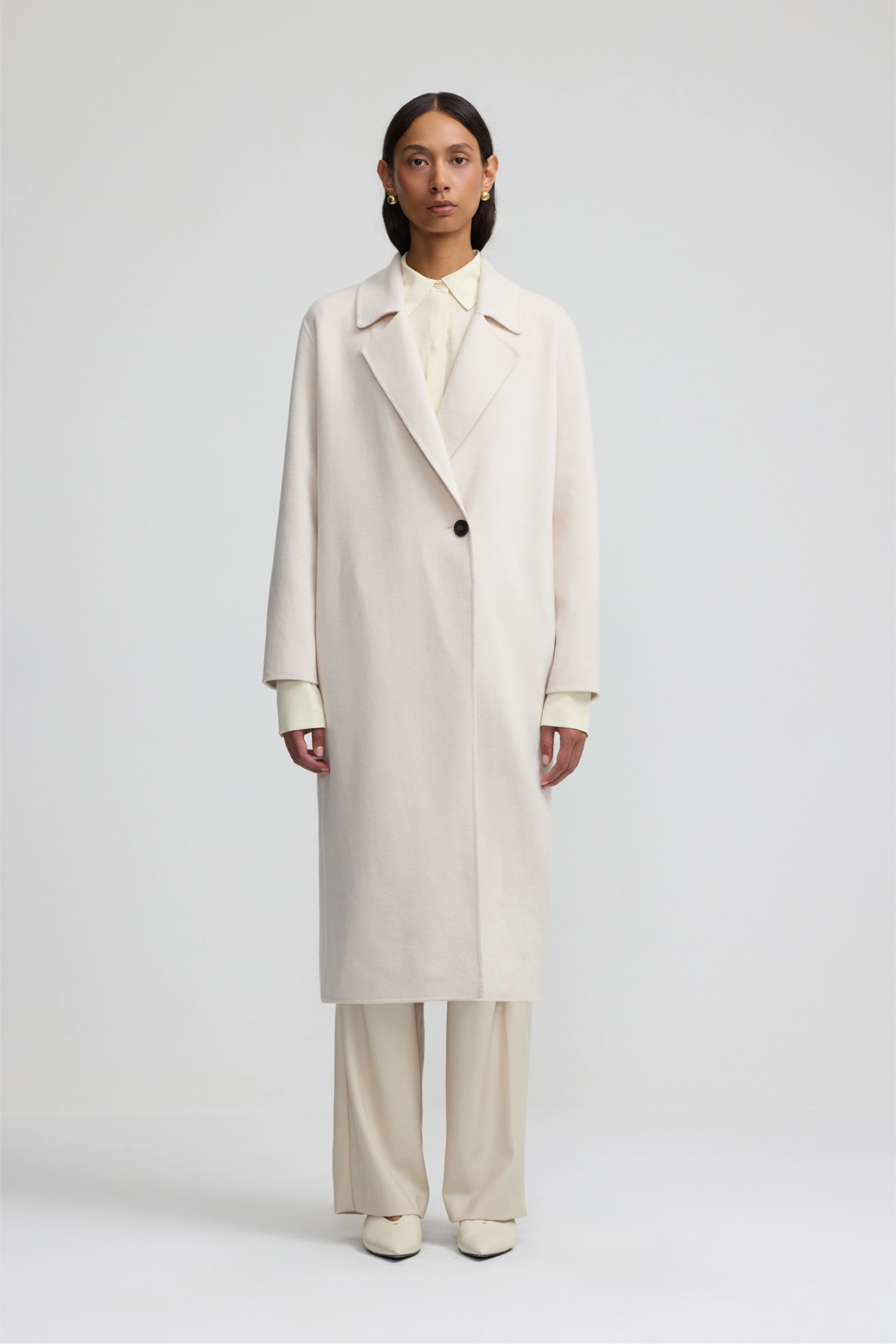 Cashmere Icon Coat - Salt