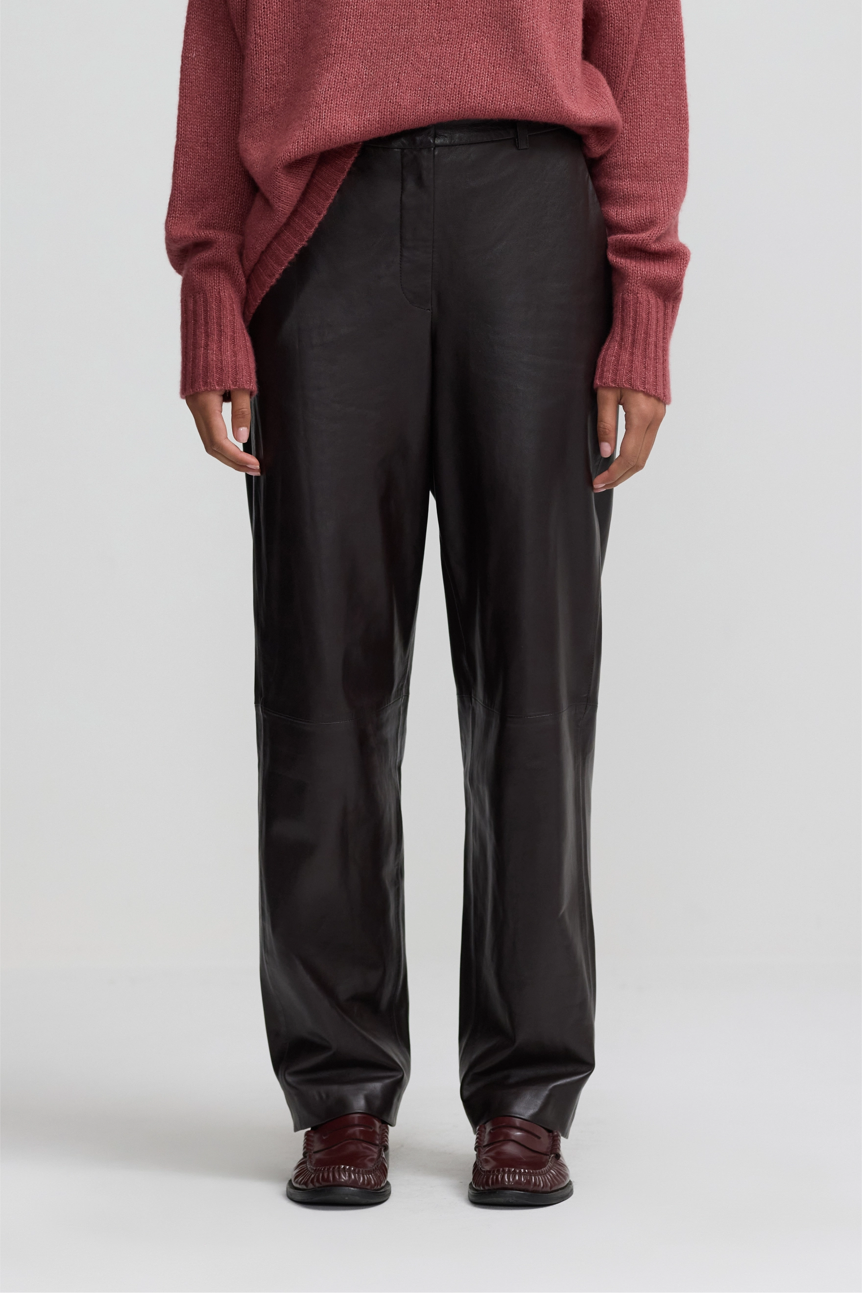 Leather Forever Pant - Plum