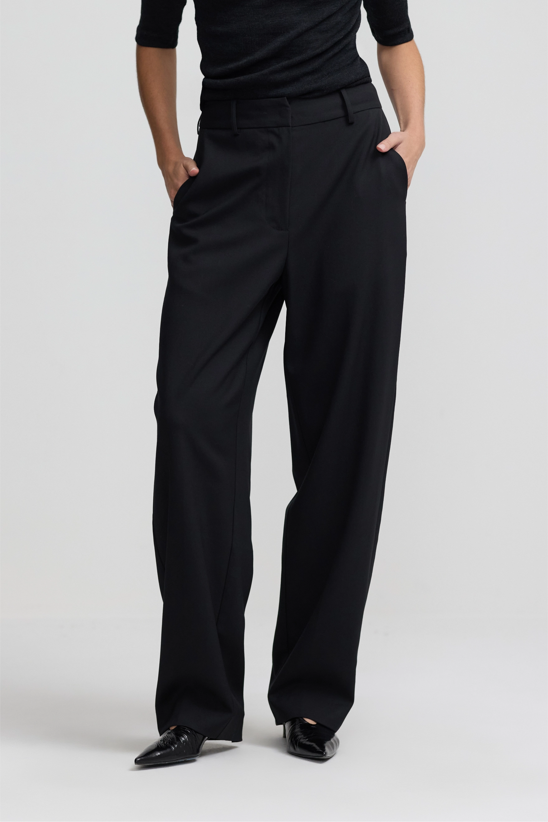 Forever Pant - Black Wool