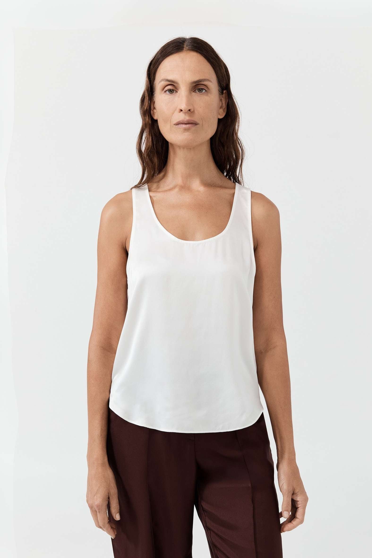 Perfect Silk Tank in Whisper White | Banded Together