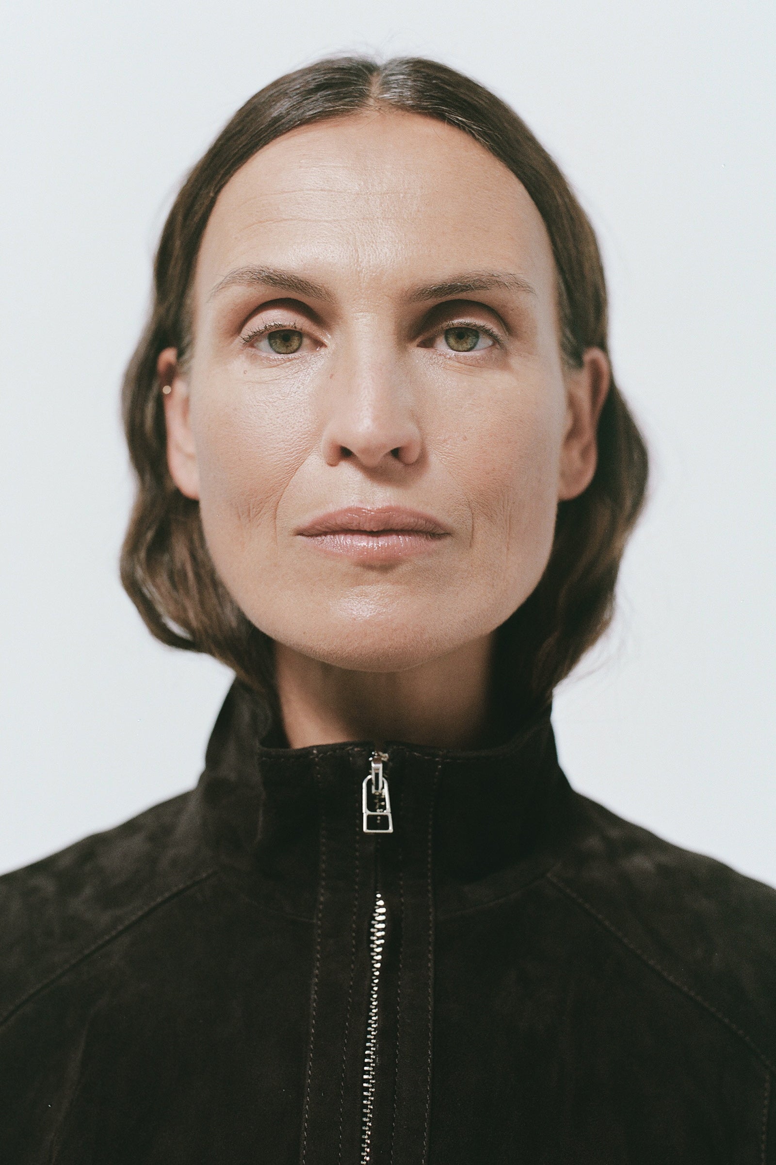 Leather Bomber - Chocolate Suede