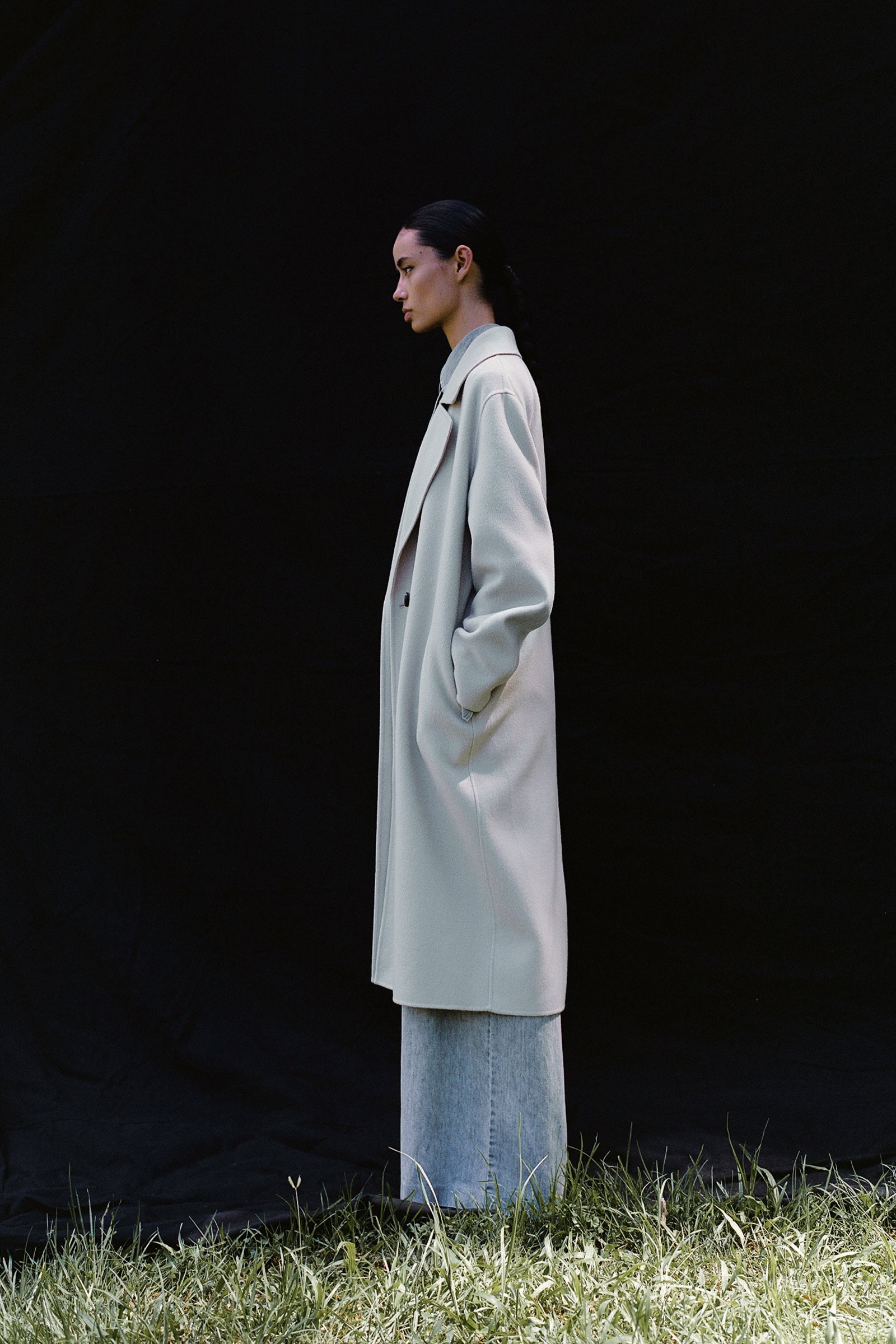 Cashmere Icon Coat - Light Macadamia