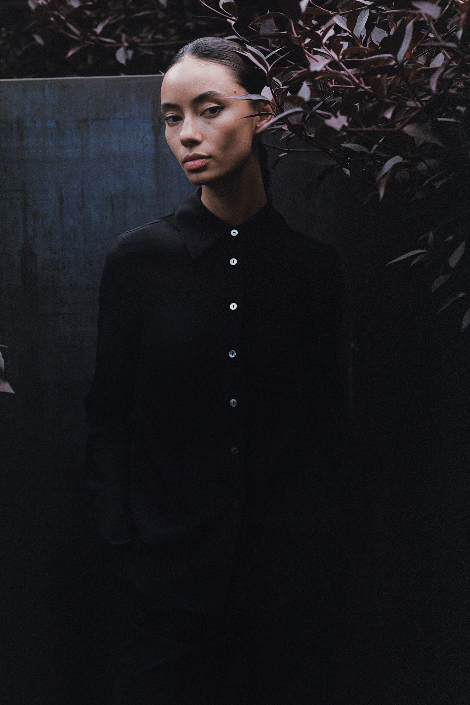 Modern Shirt - Black Silk