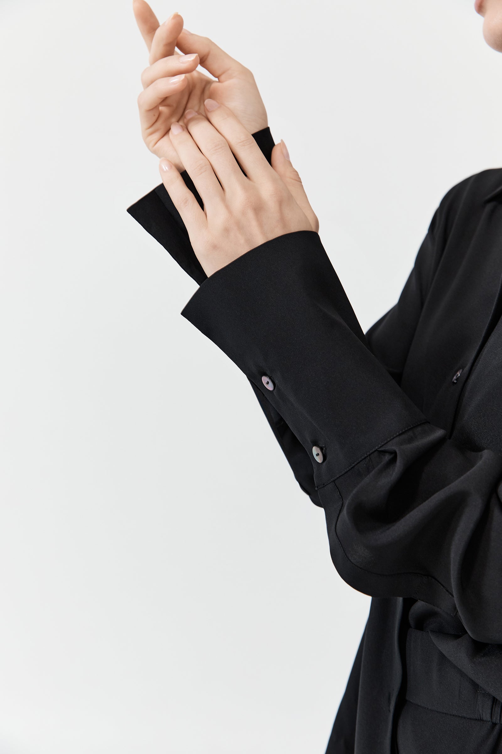 Modern Shirt - Black Silk