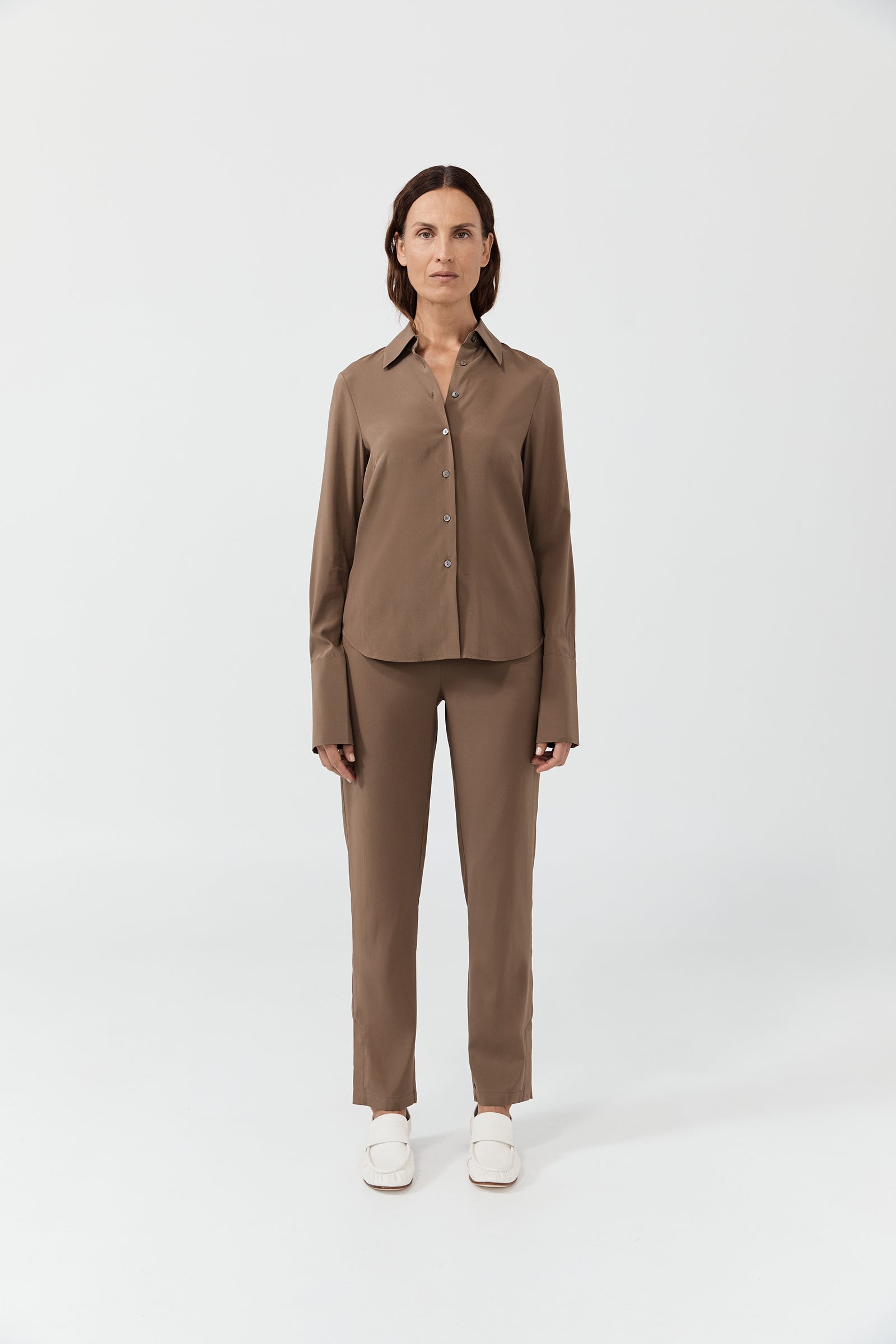 Modern Shirt - Teak Silk