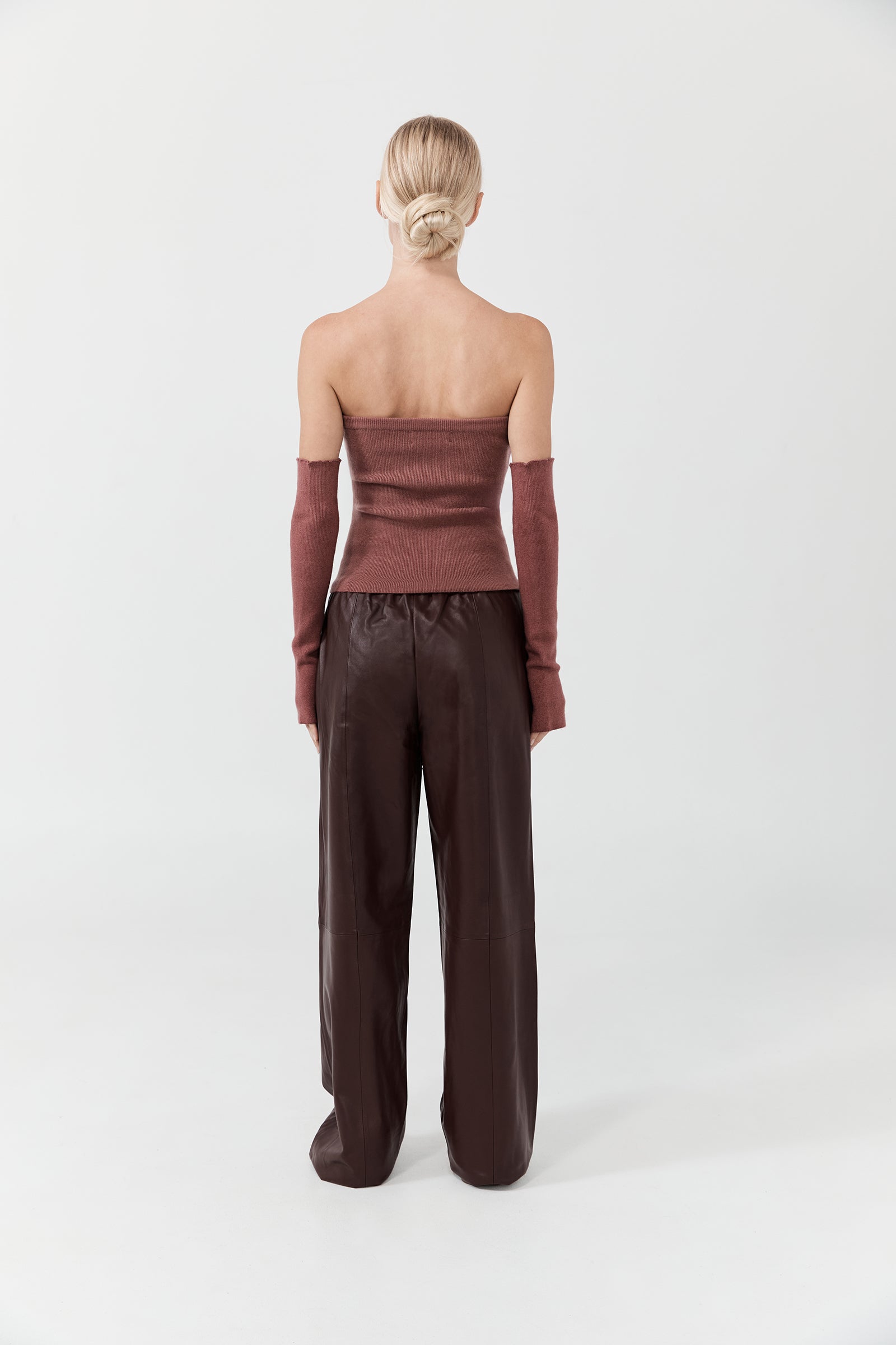 Cashmere Arm Warmers - Smoky Rose