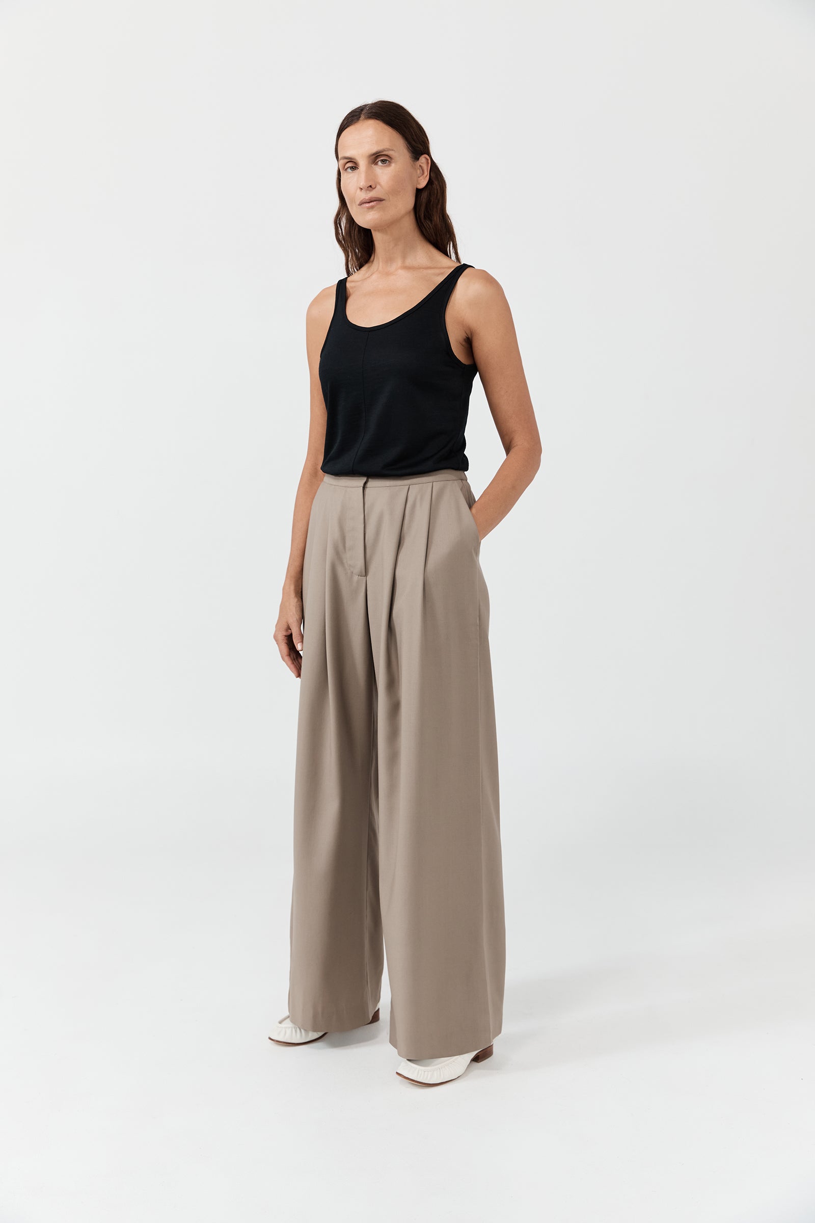 Merino Camisole - Black